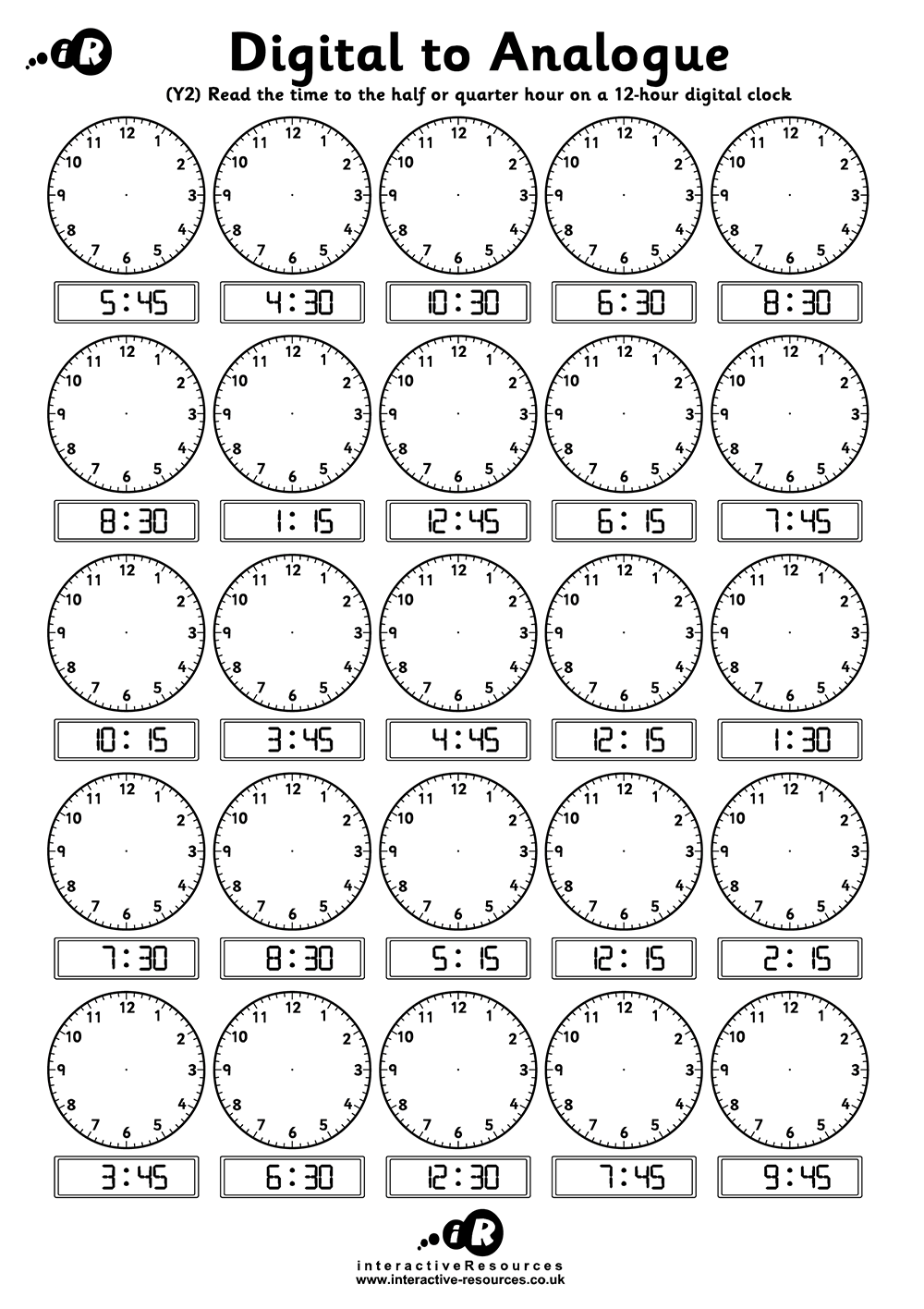 Free Printable Clock Worksheets For Kindergarten Free Printable Clock Worksheets For Kindergarten