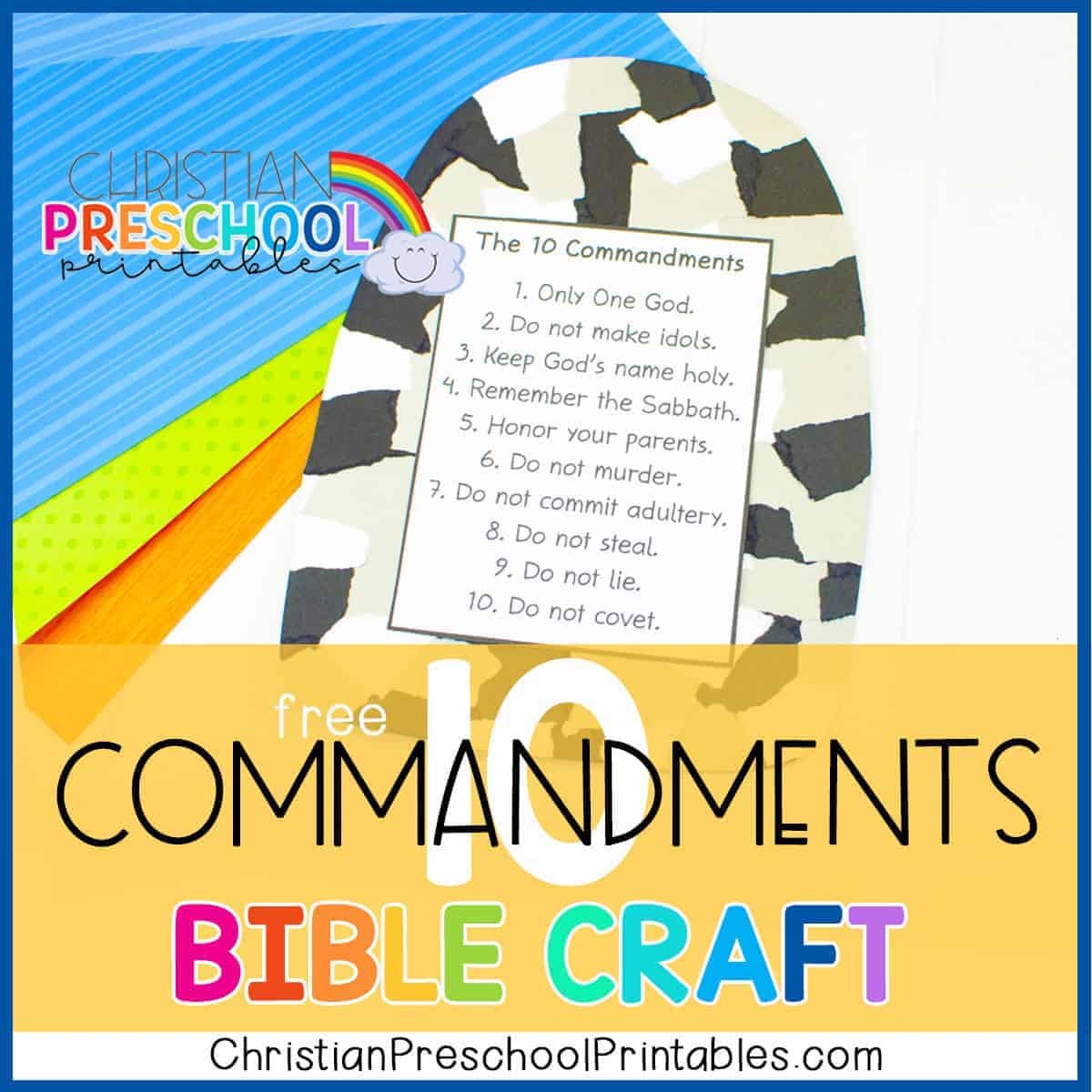 Christian Preschool Printables Ten Commandments Christian Preschool Printables Ten Commandments