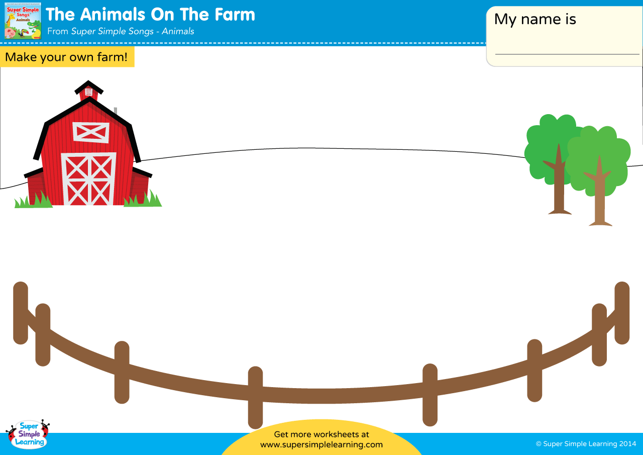 Farm Animals Worksheet Free Printable