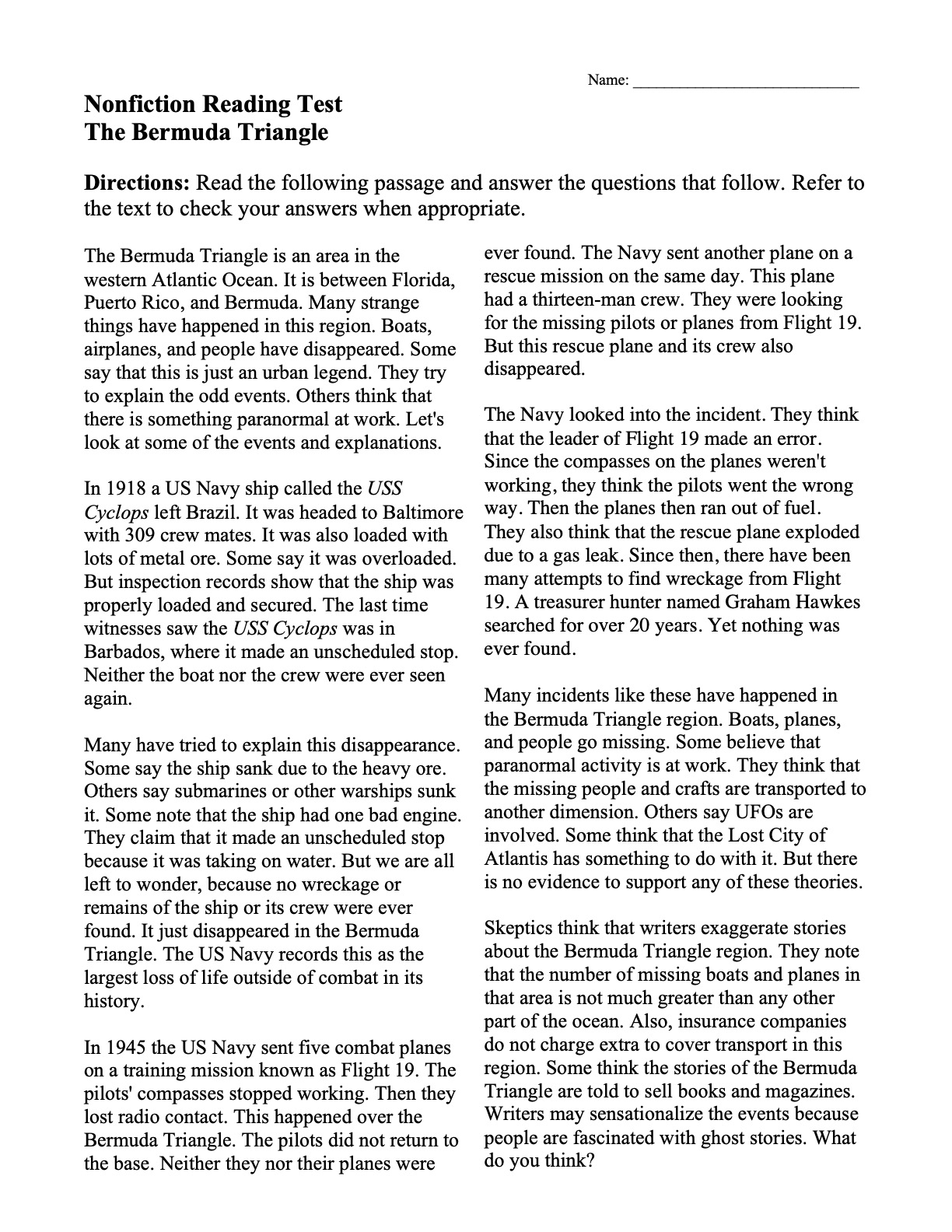 Puerto Rico Reading Comprehension Worksheets Pdf Puerto Rico Reading Comprehension Worksheets Pdf