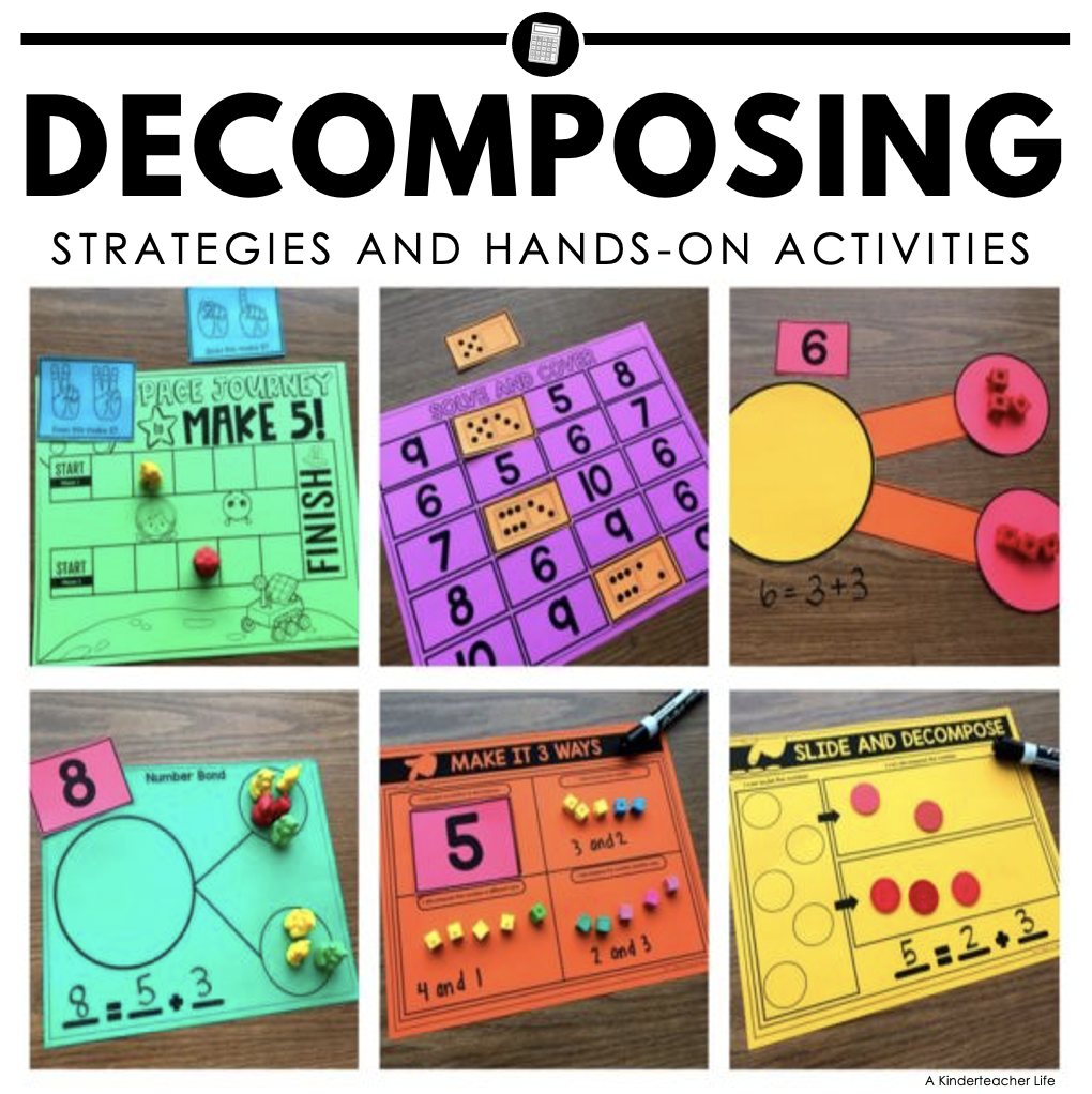 The Best Decomposing Math Center Activities A Kinderteacher Life The Best Decomposing Math Center Activities A Kinderteacher Life