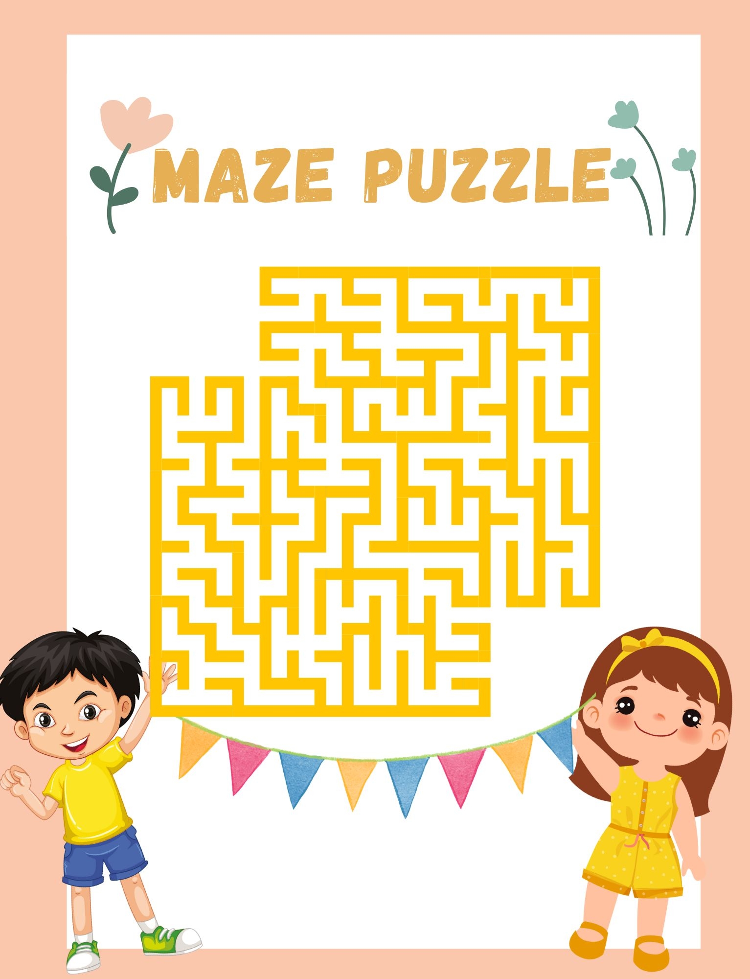The Spring Maze Game Activity Book For Kids Made By Teachers