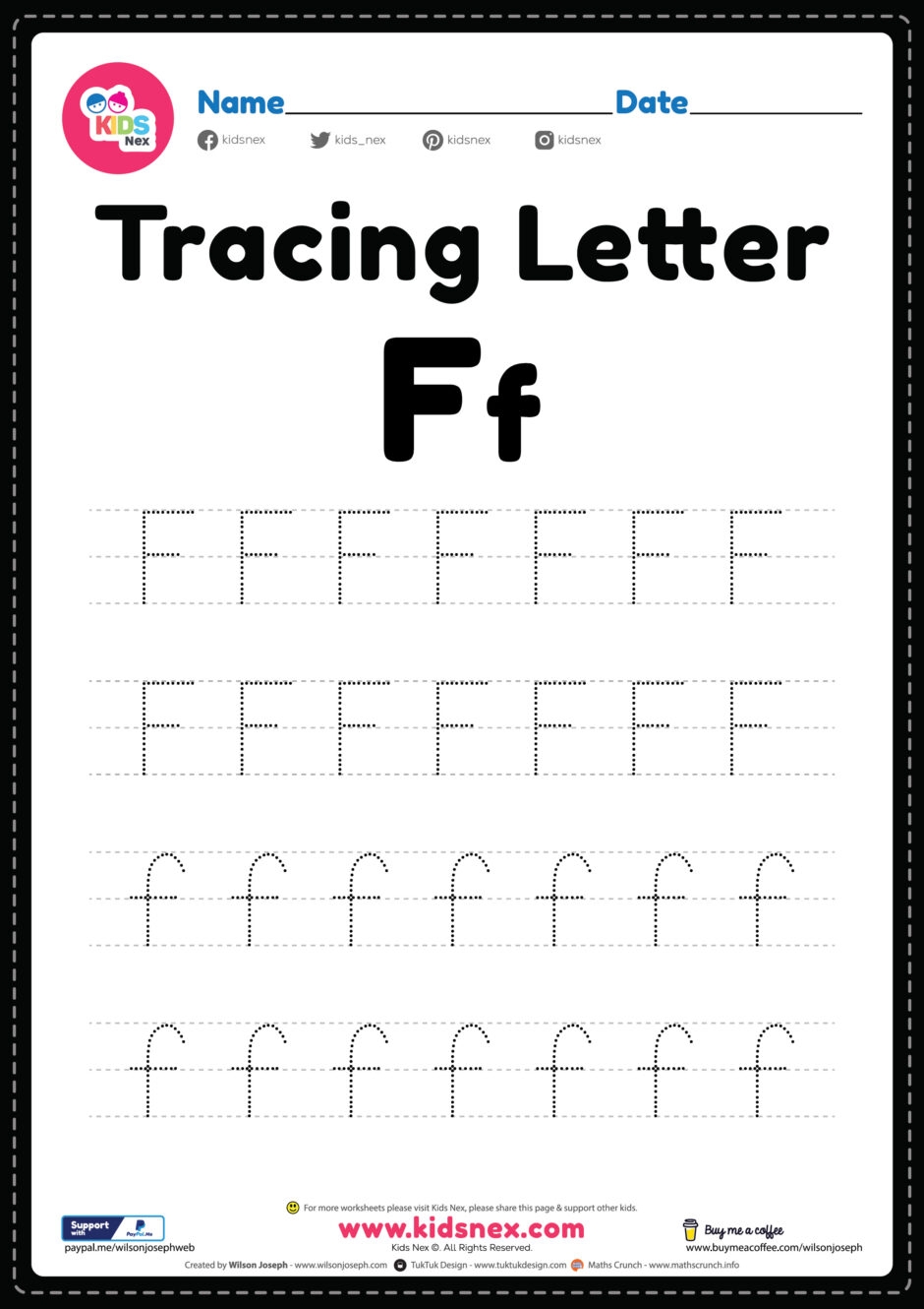 Free Printable Letter F Counting Worksheets Free Printable Letter F Counting Worksheets