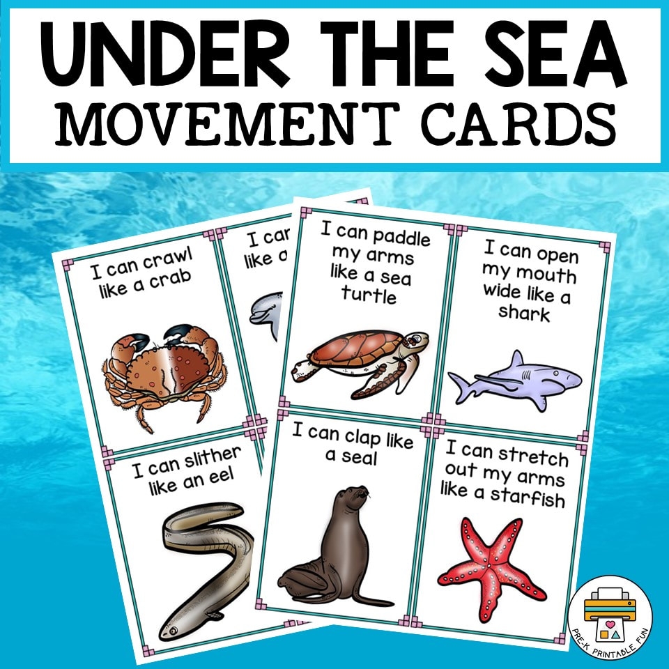 Under The Sea Movement Cards Under The Sea Movement Cards