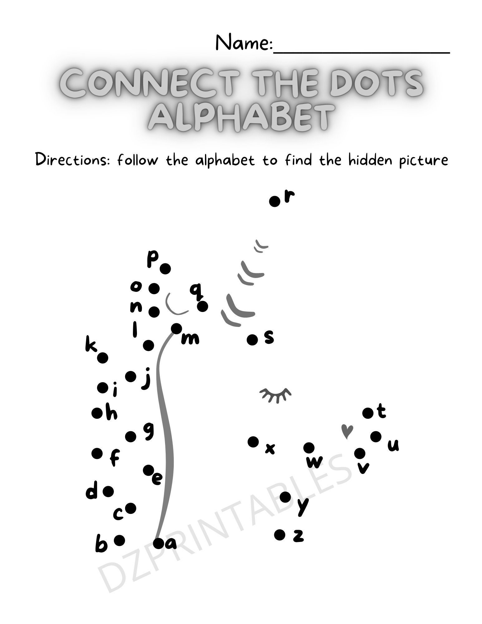 Unicorn Connect The Dots Alphabet Letters Printable Unicorn Connect The Dots Alphabet Letters Printable