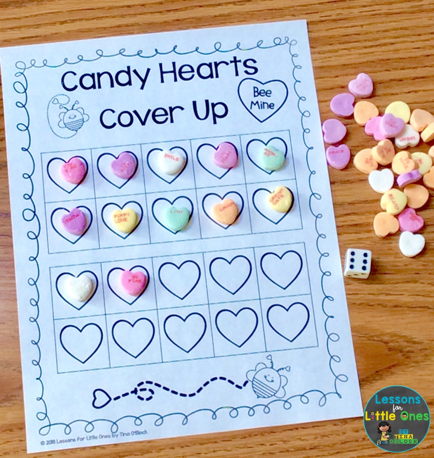 Valentine Math Centers U0026 Free Printables Lessons For Little Ones 