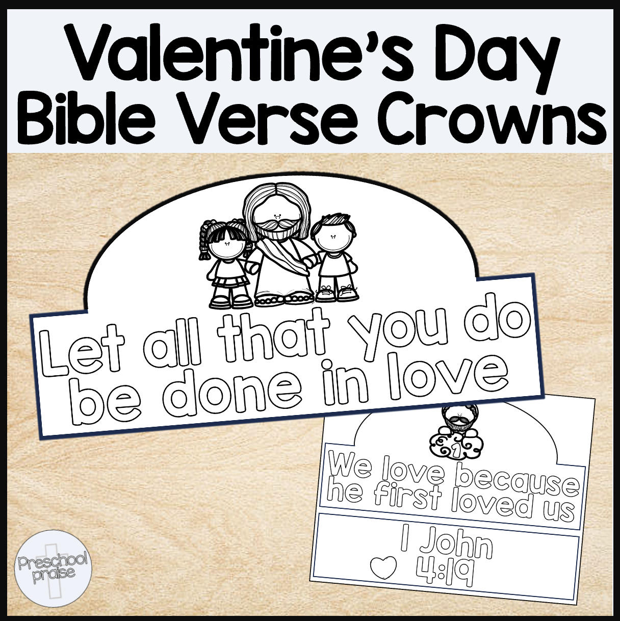 Christian Preschool Printables Valentine's Day