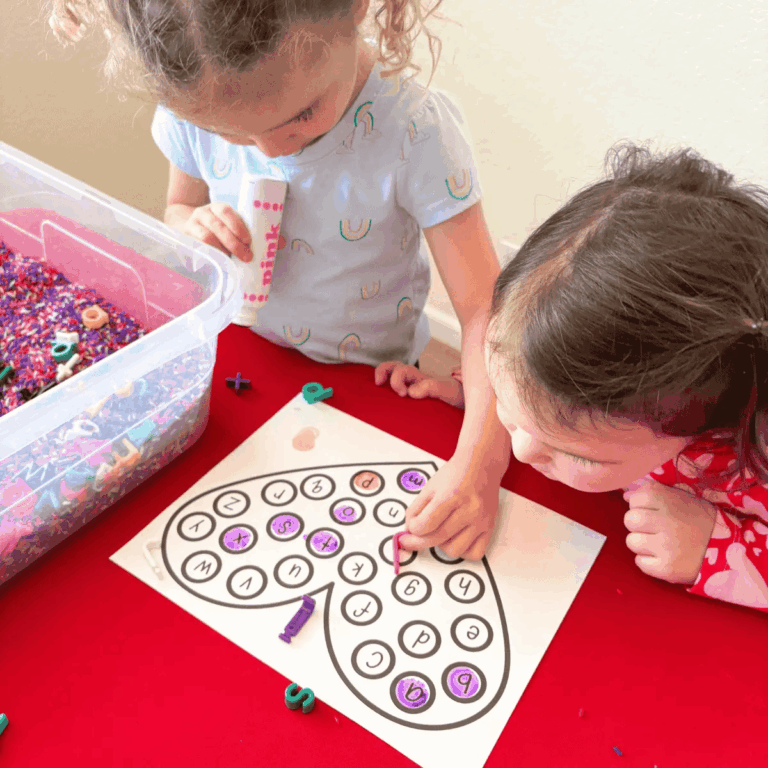 Valentine s Day Preschool Letter Game FREE Printable Friends