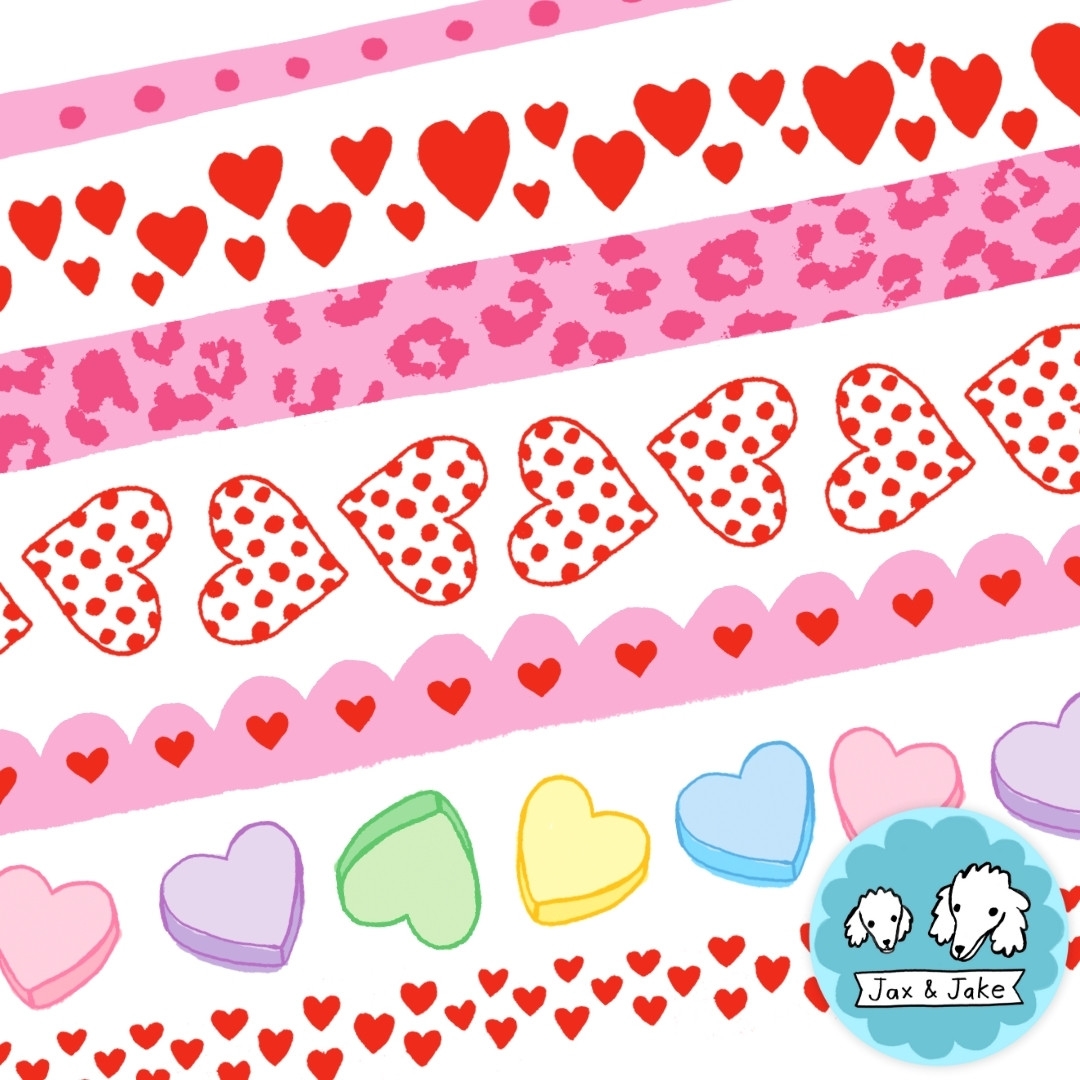 Valentines Day Clipart Borders Candy Heart Clip Art Frames Includes Black And White Versions Made By Teachers