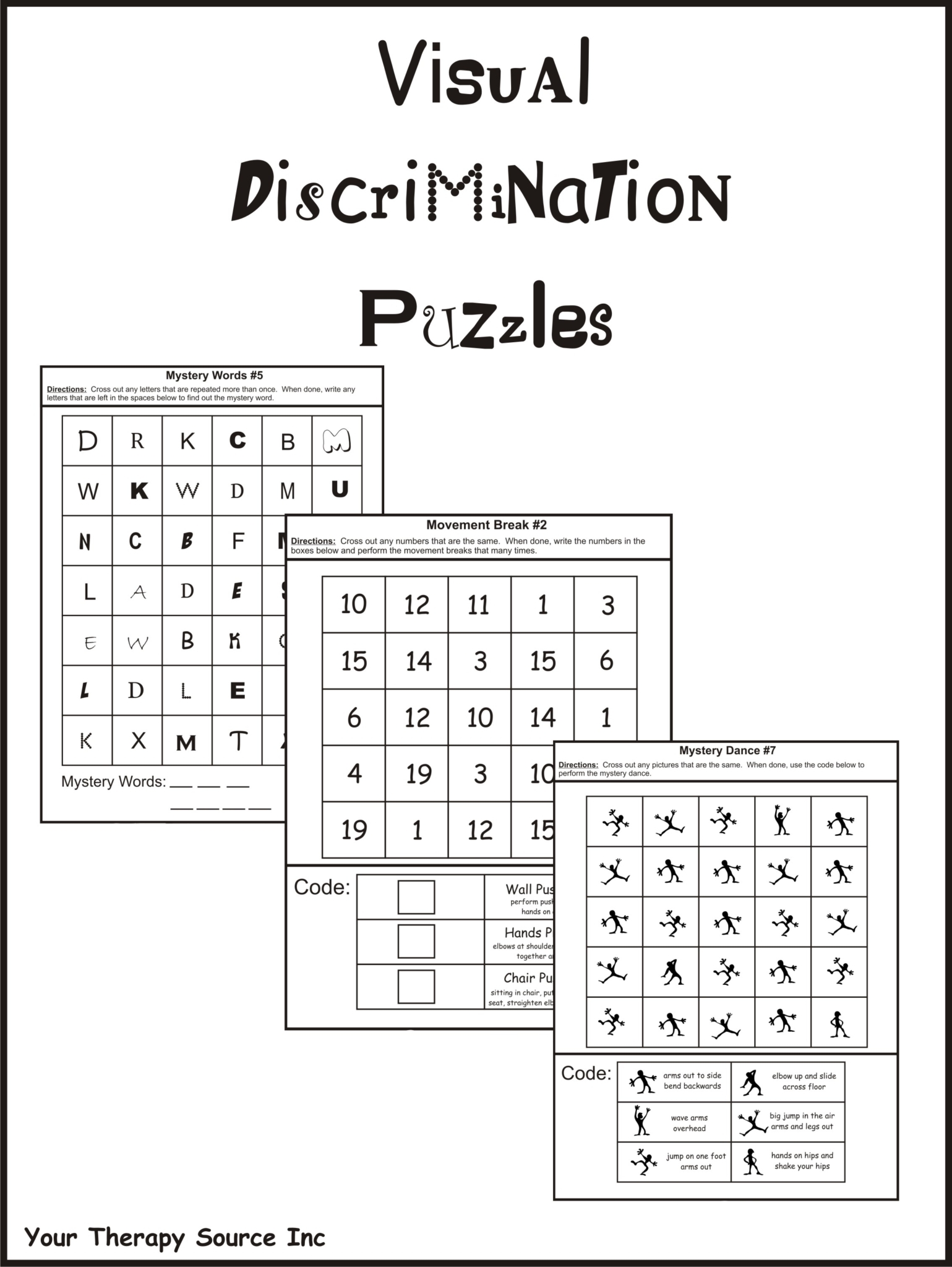 Visual Discrimination Worksheets FREE PDF Your Therapy Source Visual Discrimination Worksheets FREE PDF Your Therapy Source