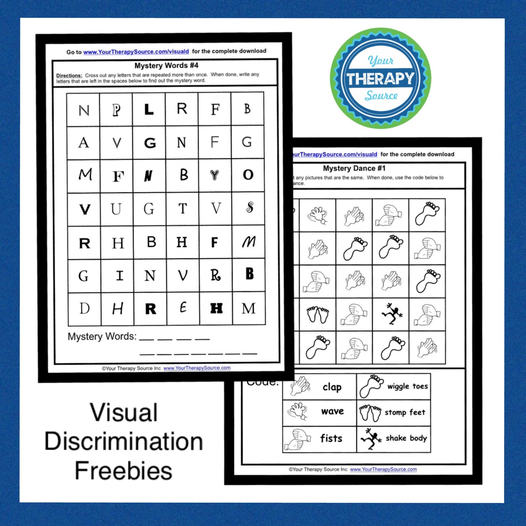 Visual Discrimination Worksheets FREE PDF Your Therapy Source Visual Discrimination Worksheets FREE PDF Your Therapy Source