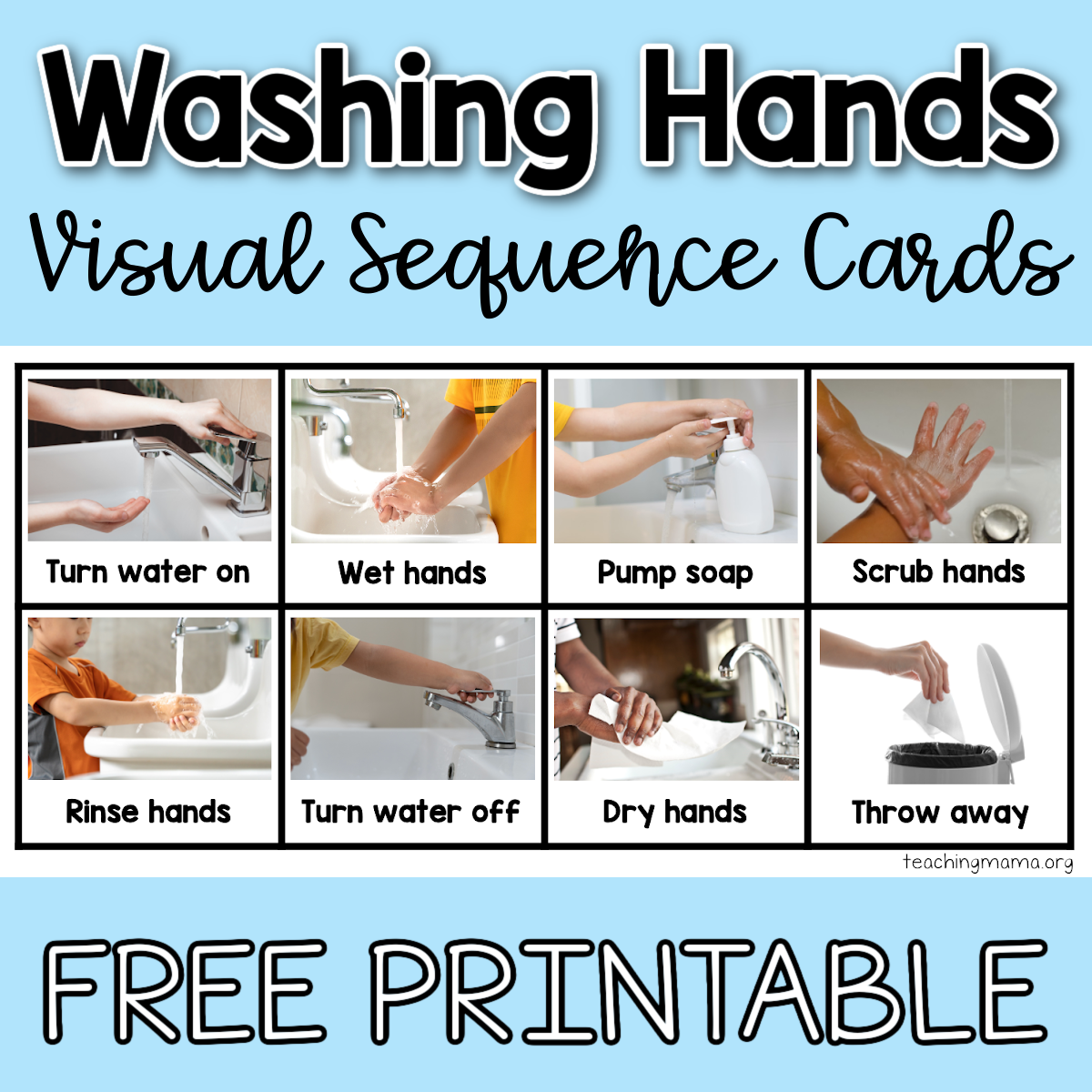 Printable Handwashing Preschool