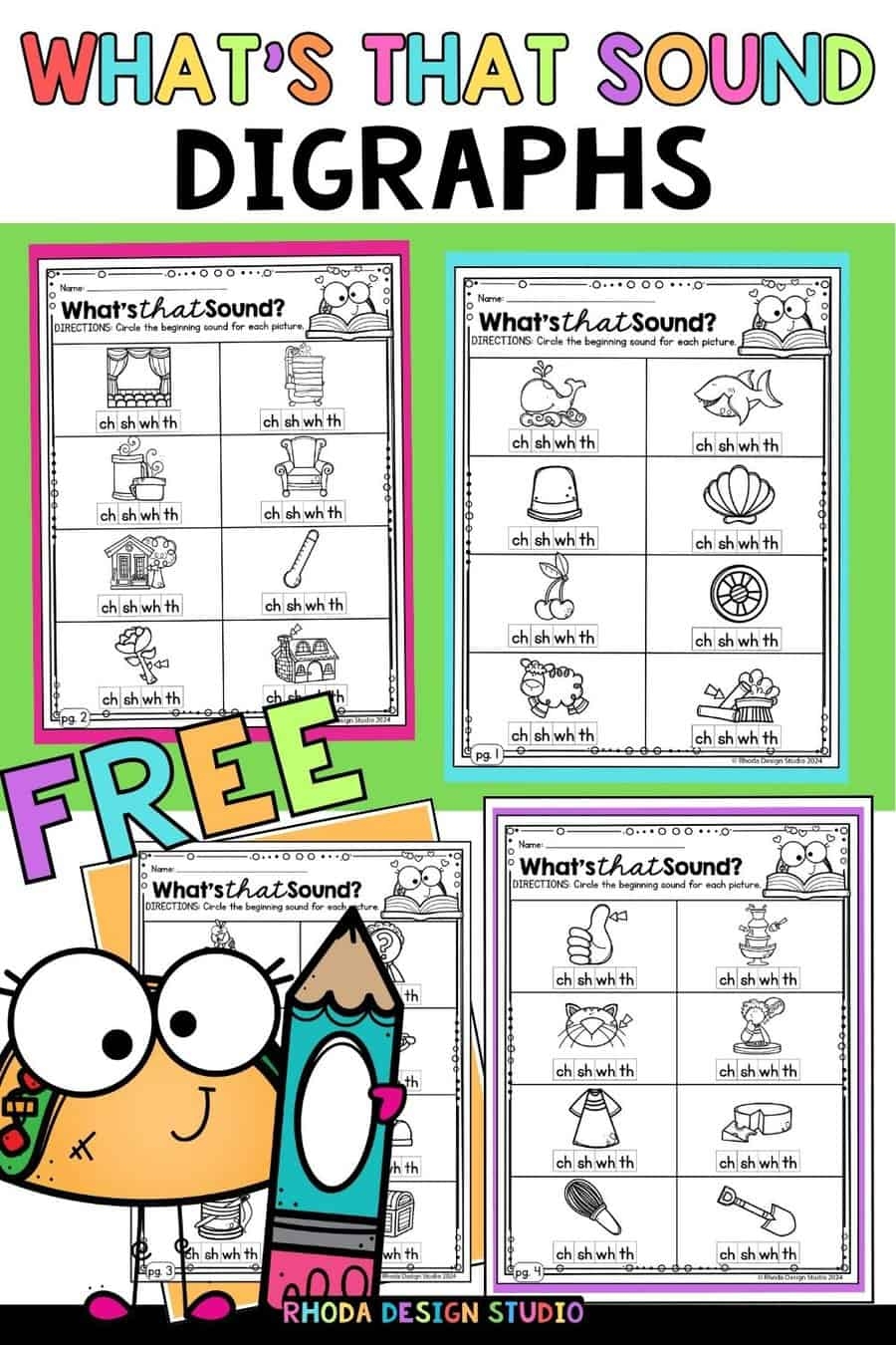 What Are Consonant Digraphs Free What s That Sound Worksheets