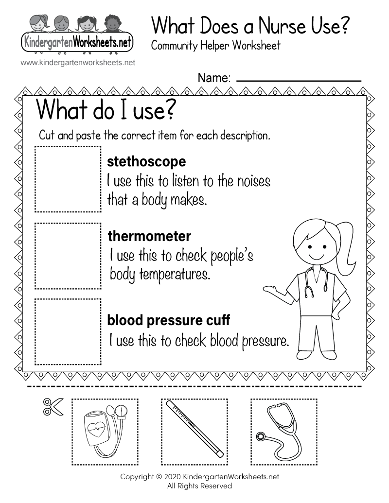 Free Printable Kindergarten Worksheets For Listening