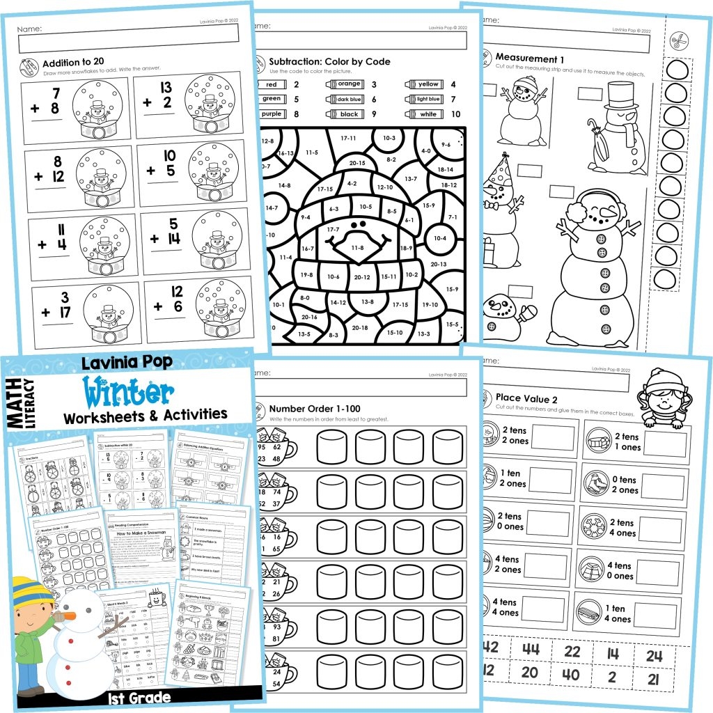 Winter Reading Comprehension Worksheets First Grade Winter Reading Comprehension Worksheets First Grade