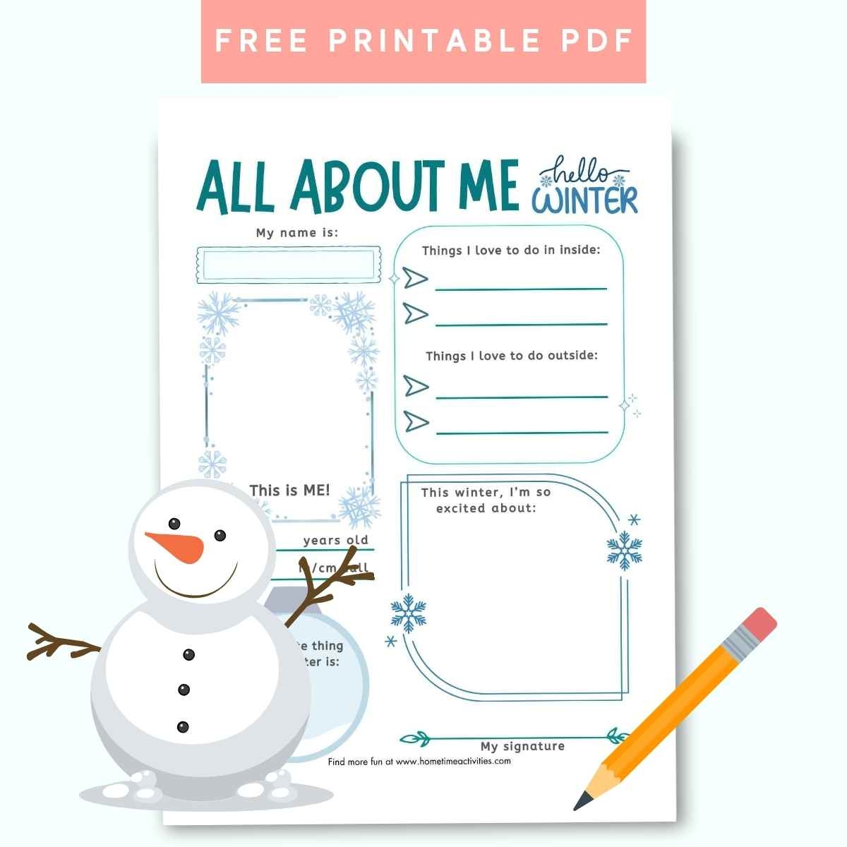 Free Winter Printable Worksheets Free Winter Printable Worksheets