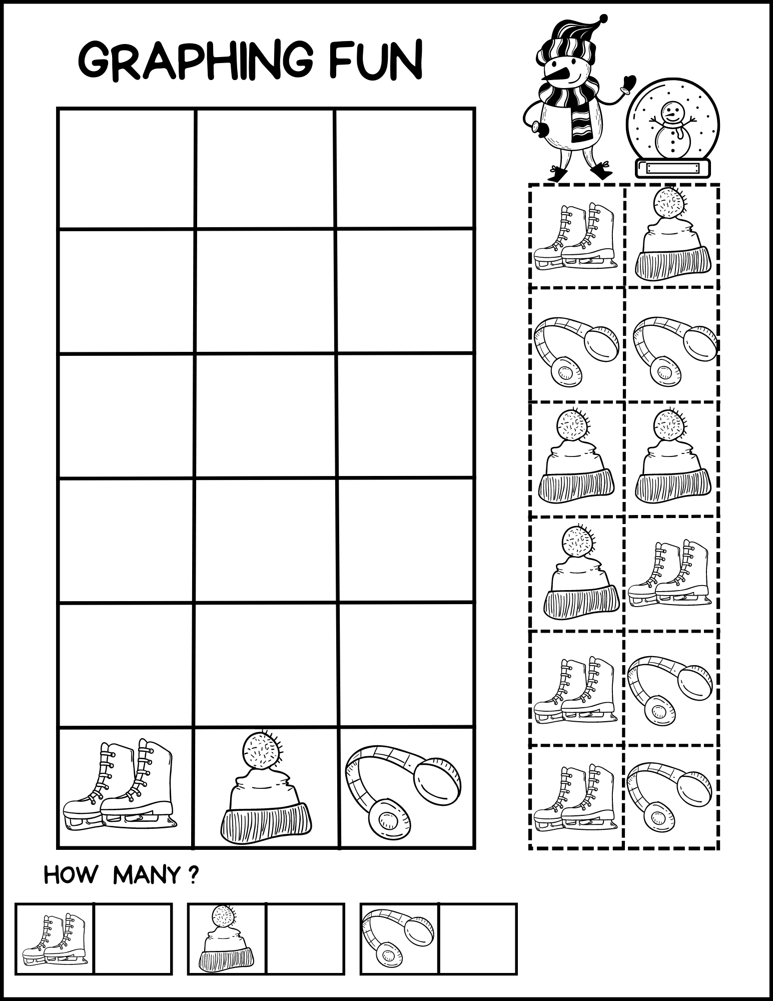 Free December Graph Worksheets For Kindergarten Free December Graph Worksheets For Kindergarten