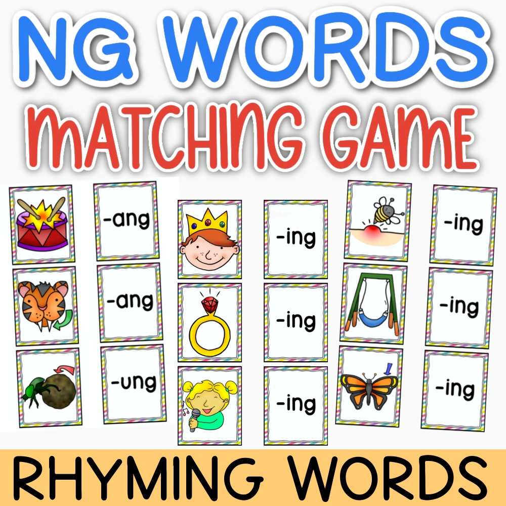 Words With NG NG Ending Words Free Games Worksheets Words With NG NG Ending Words Free Games Worksheets