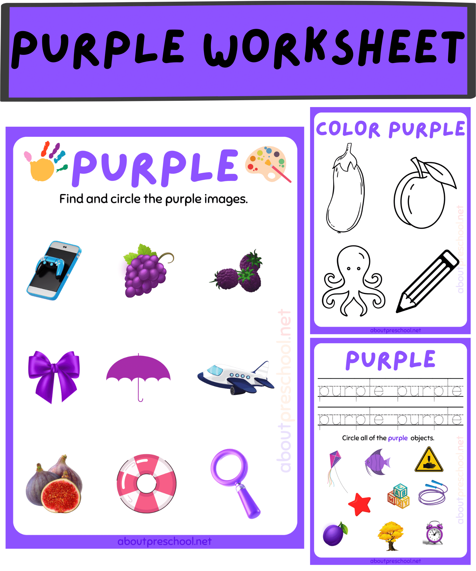 Worksheet To Color Archives About Preschool