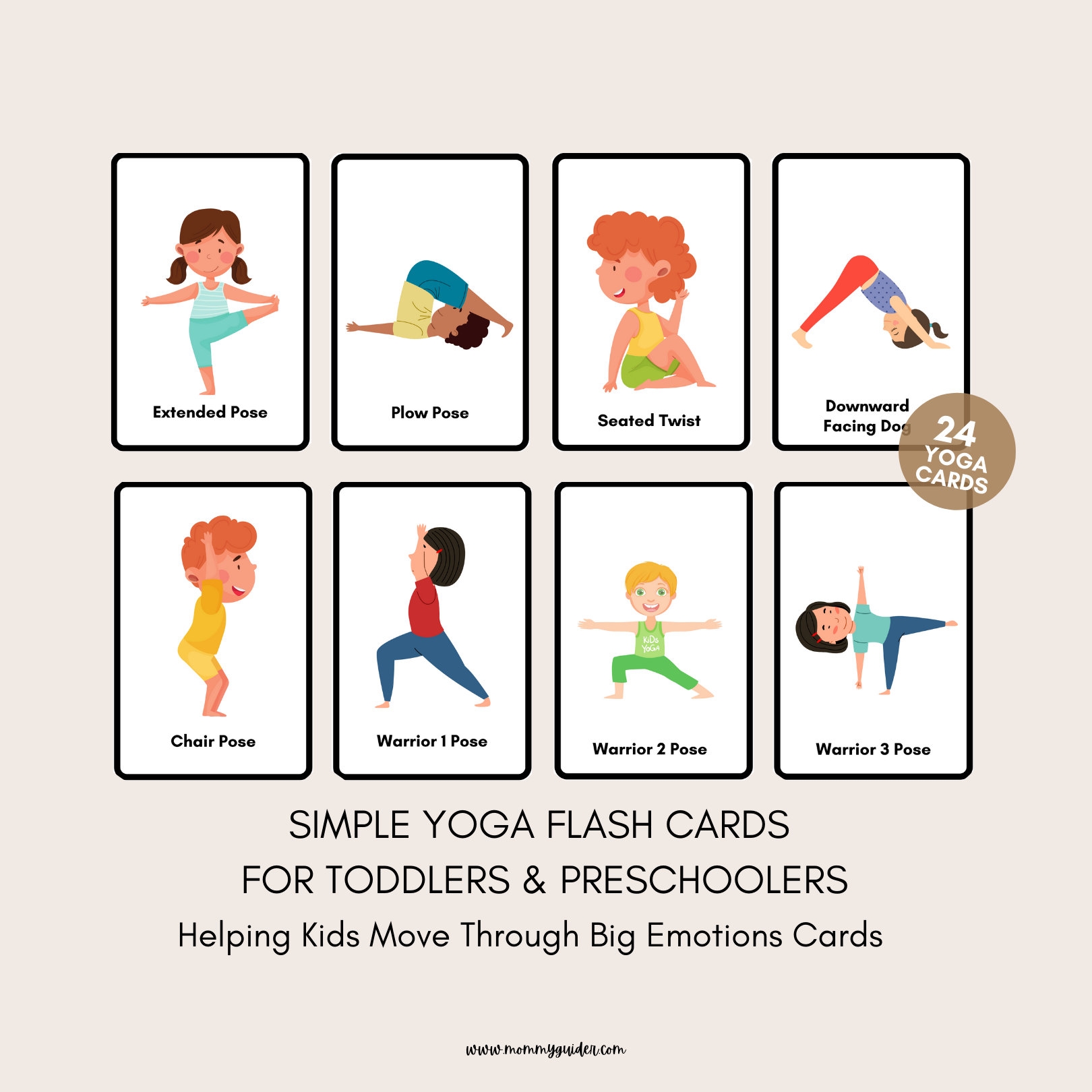 Yoga Cards For Toddlers Preschoolers U0026 School Age Children 