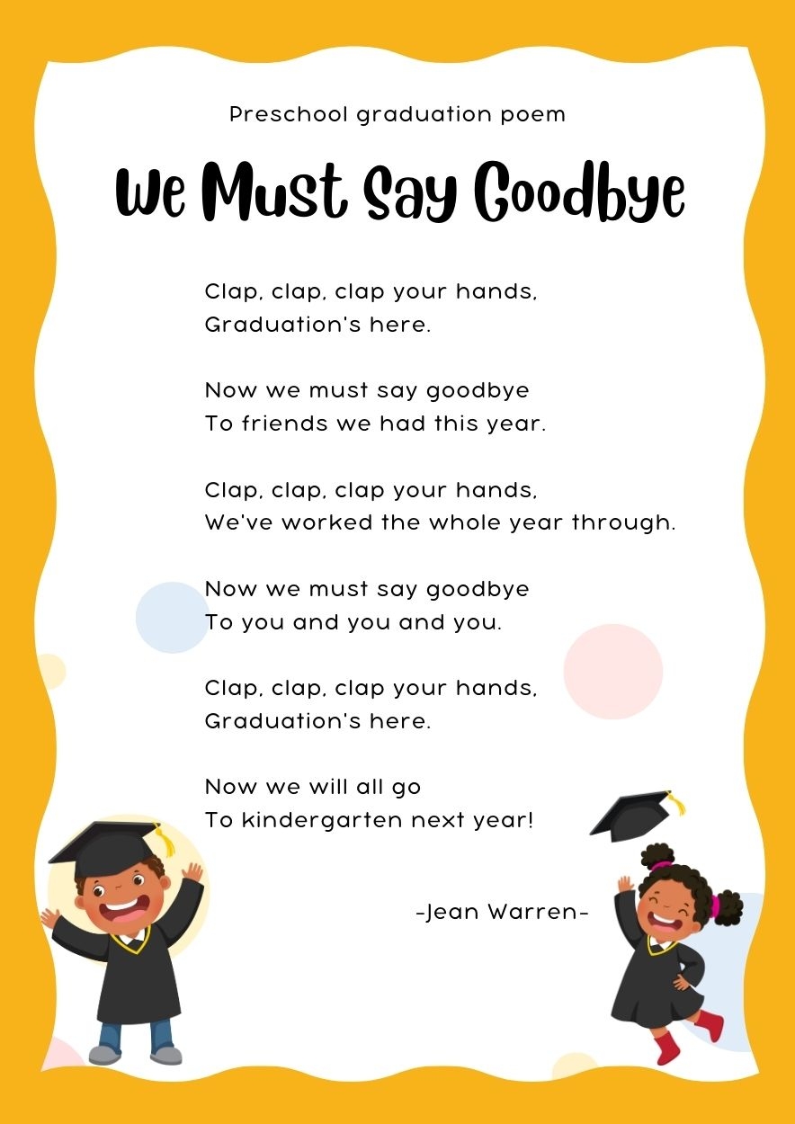 10 Farewell Preschool Graduation Poems To Cherish Big Day