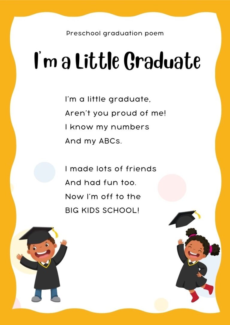 10 Farewell Preschool Graduation Poems To Cherish Big Day