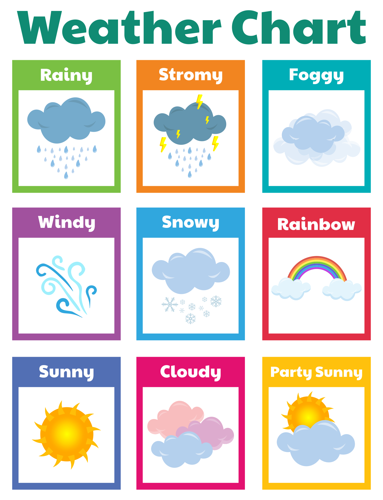 13 Cut And Paste Weather Worksheets