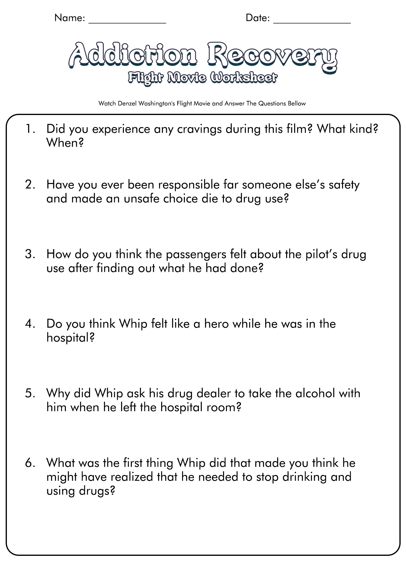 15 12 Step Recovery Worksheets Free PDF At Worksheeto Worksheets Library
