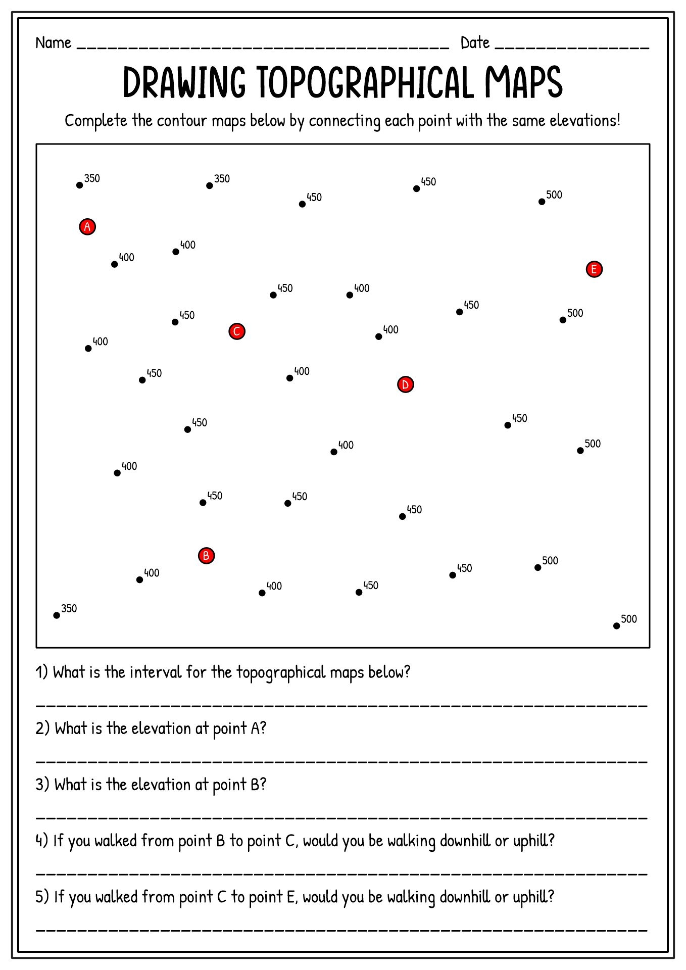 Free Printable Worksheets Over Relief Maps Free Printable Worksheets Over Relief Maps