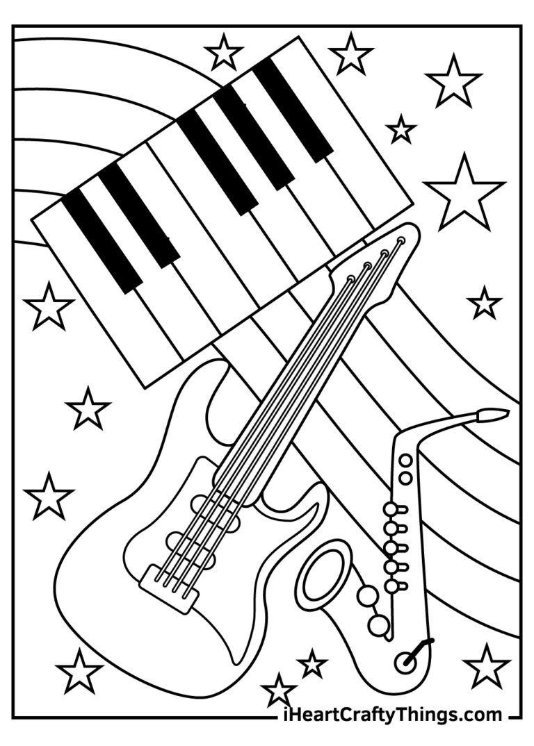 15 Music Coloring Pages 100 Free Printables
