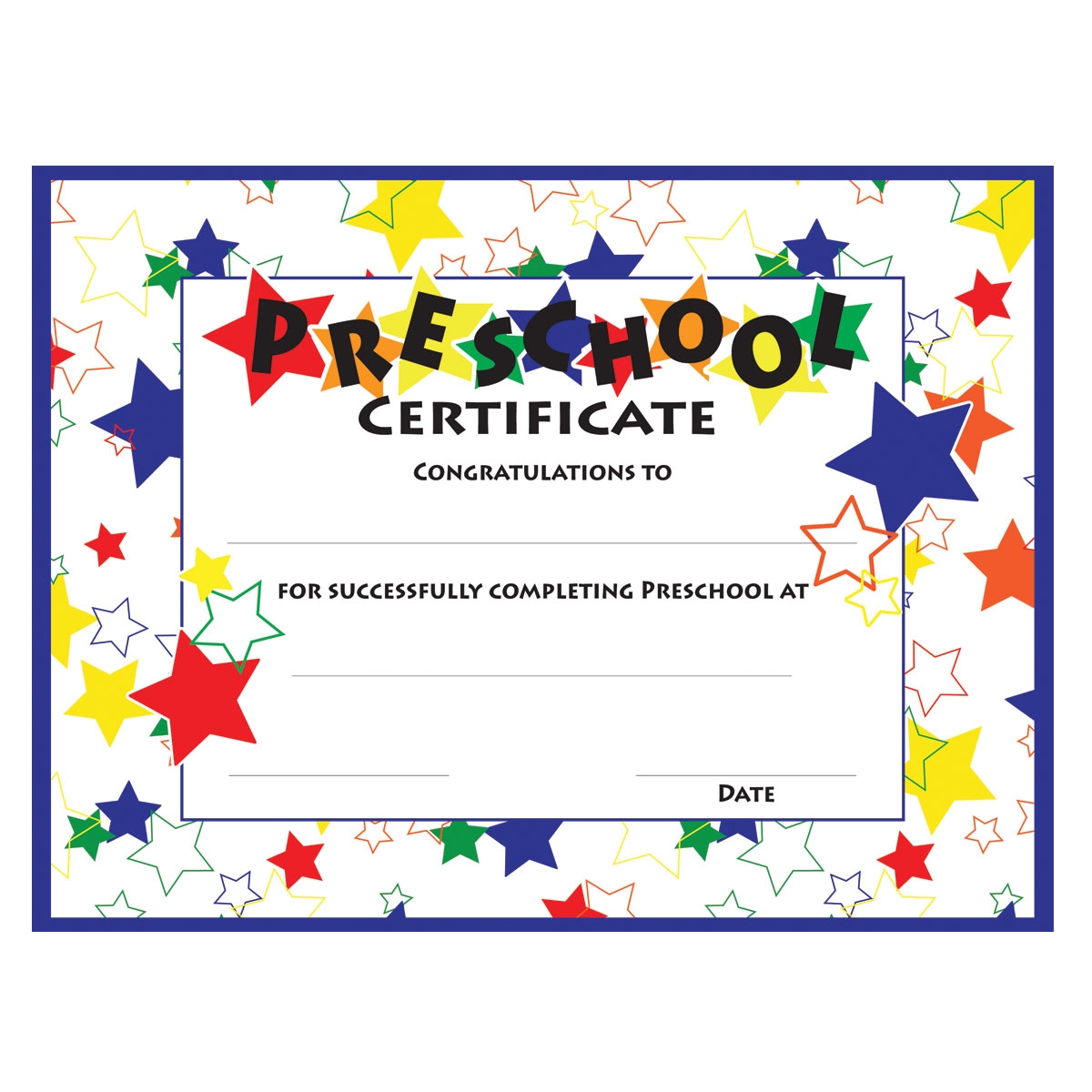 Free Printable Preschool Diploma Certificate