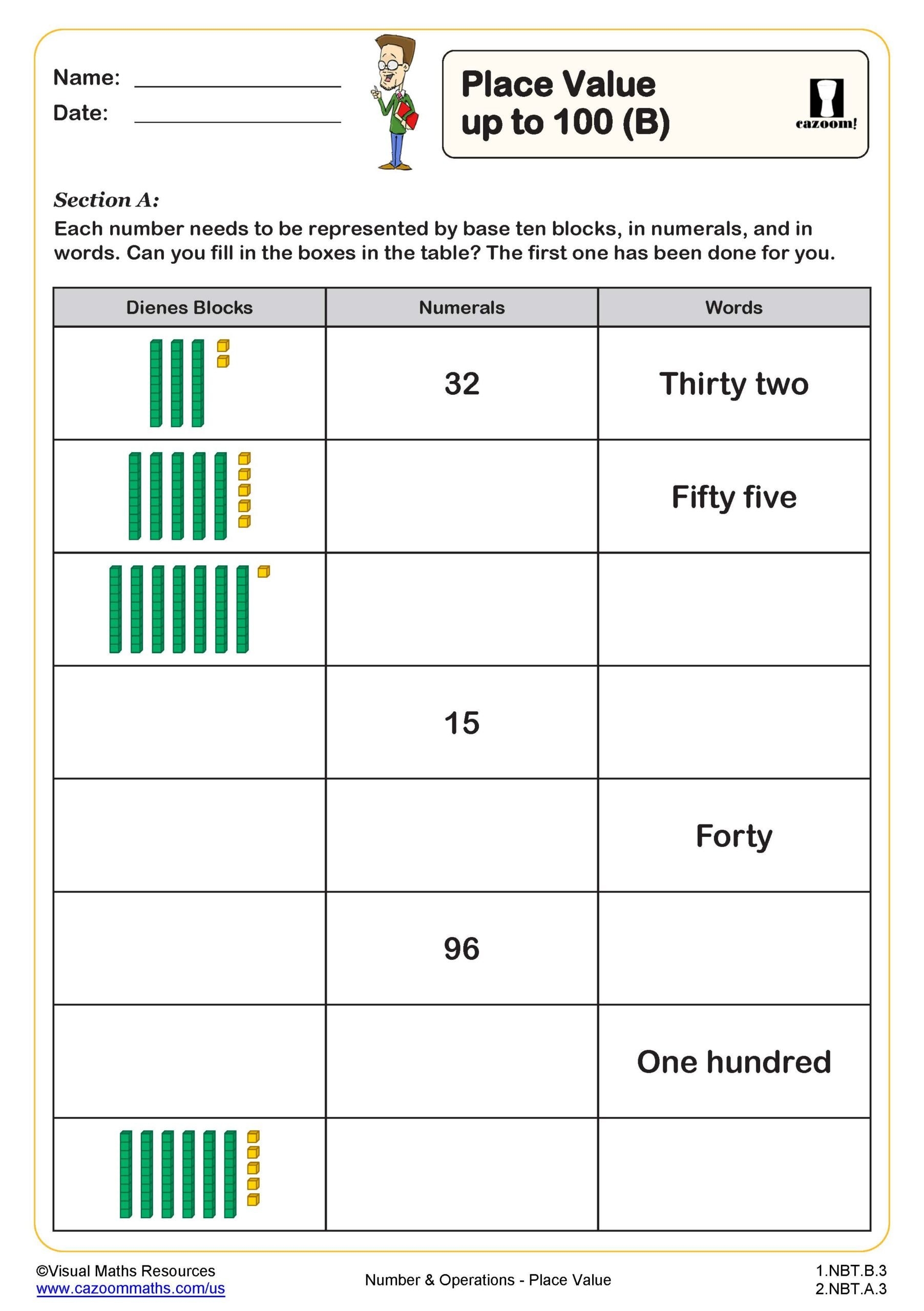 Grade One Worksheets Free Printable