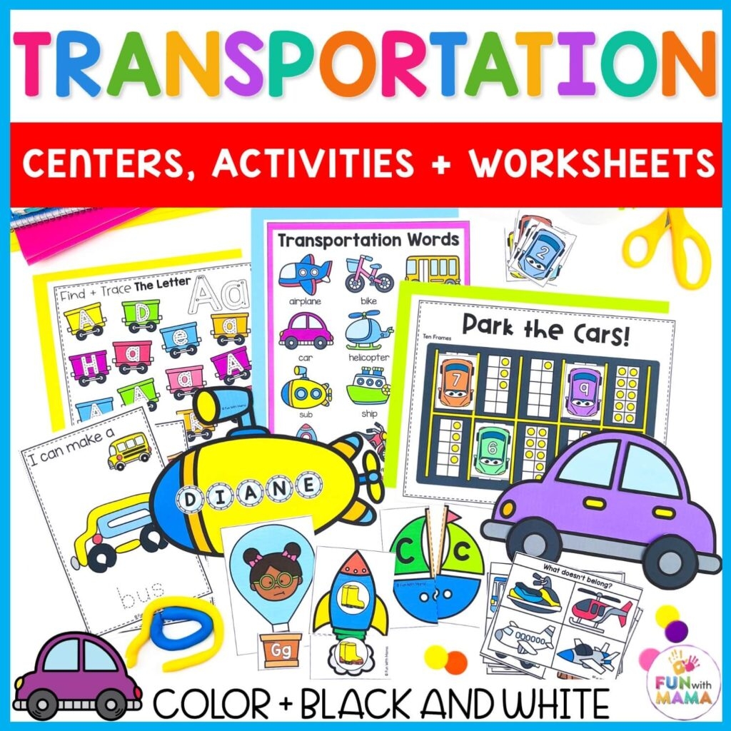 20 Transportation Activities For Preschoolers Fun With Mama