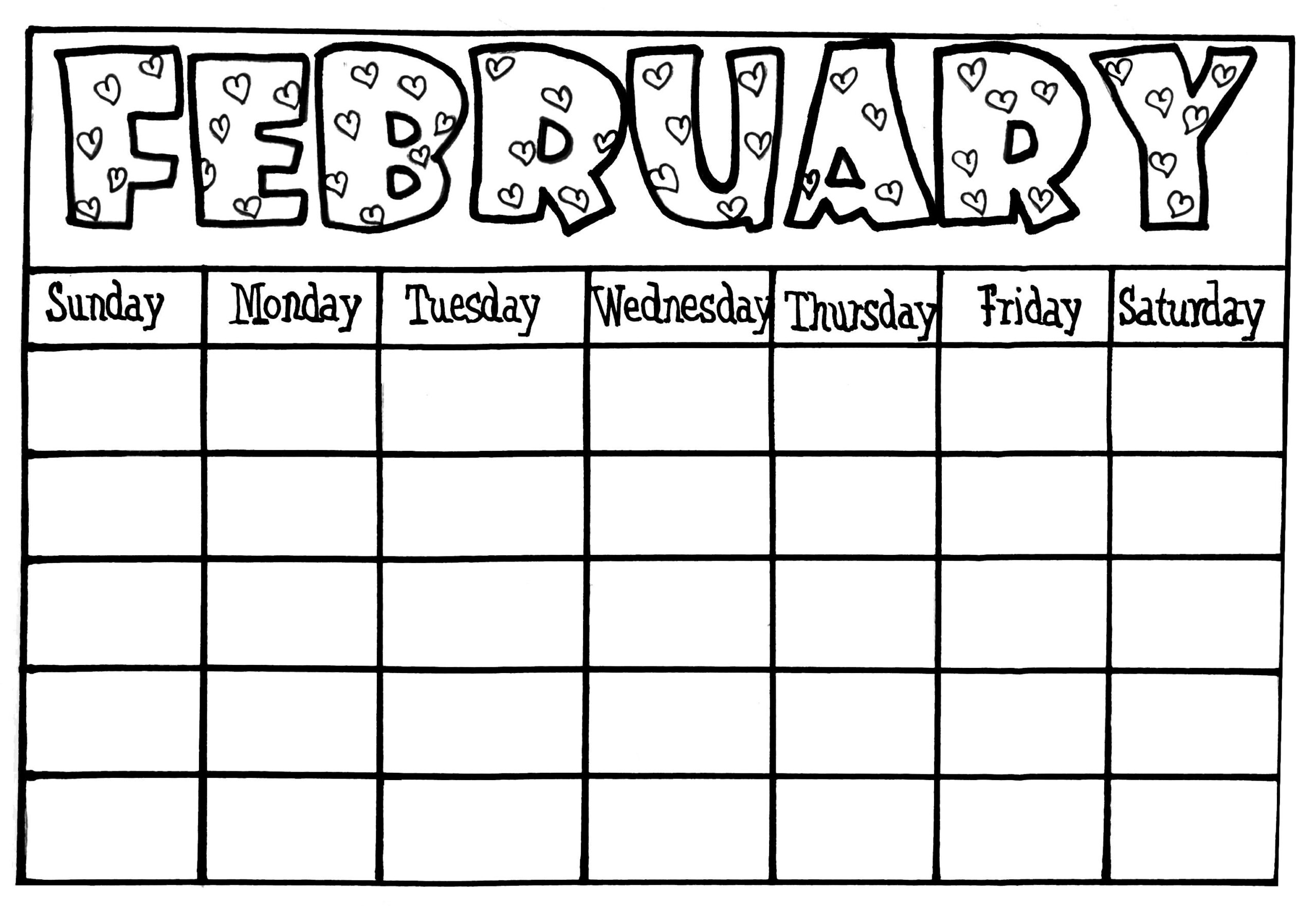 Preschool Printable Calendars