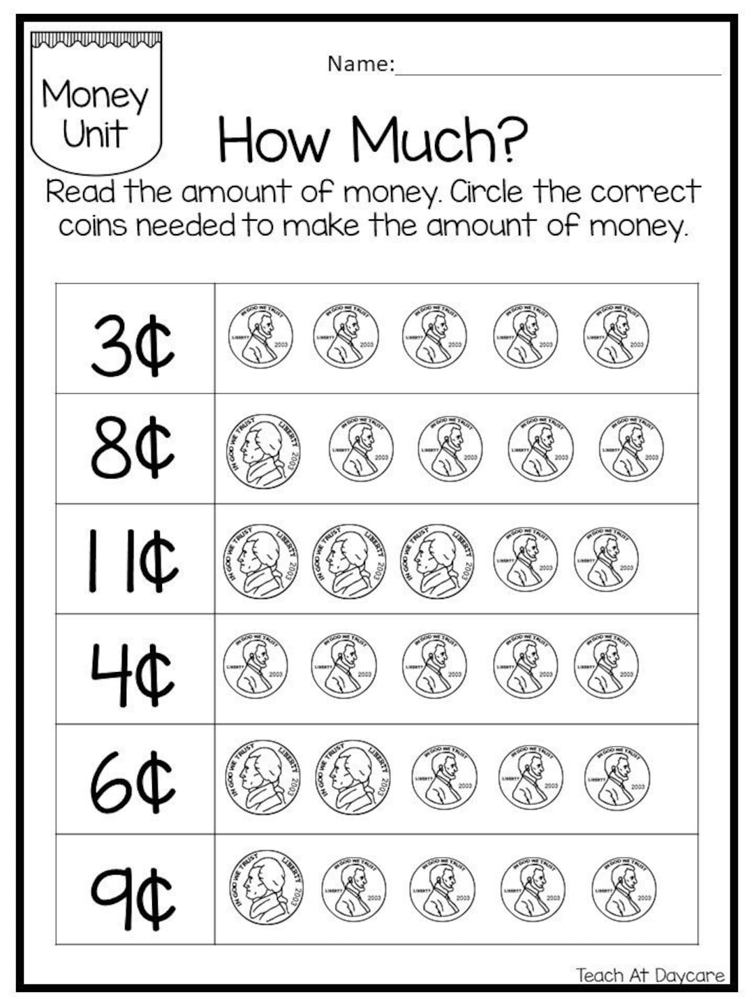 25 Circle The Correct Amount Of Money Worksheets Kindergarten Thru 3rd Grade Math Child Finances Etsy 25 Circle The Correct Amount Of Money Worksheets Kindergarten Thru 3rd Grade Math Child Finances Etsy