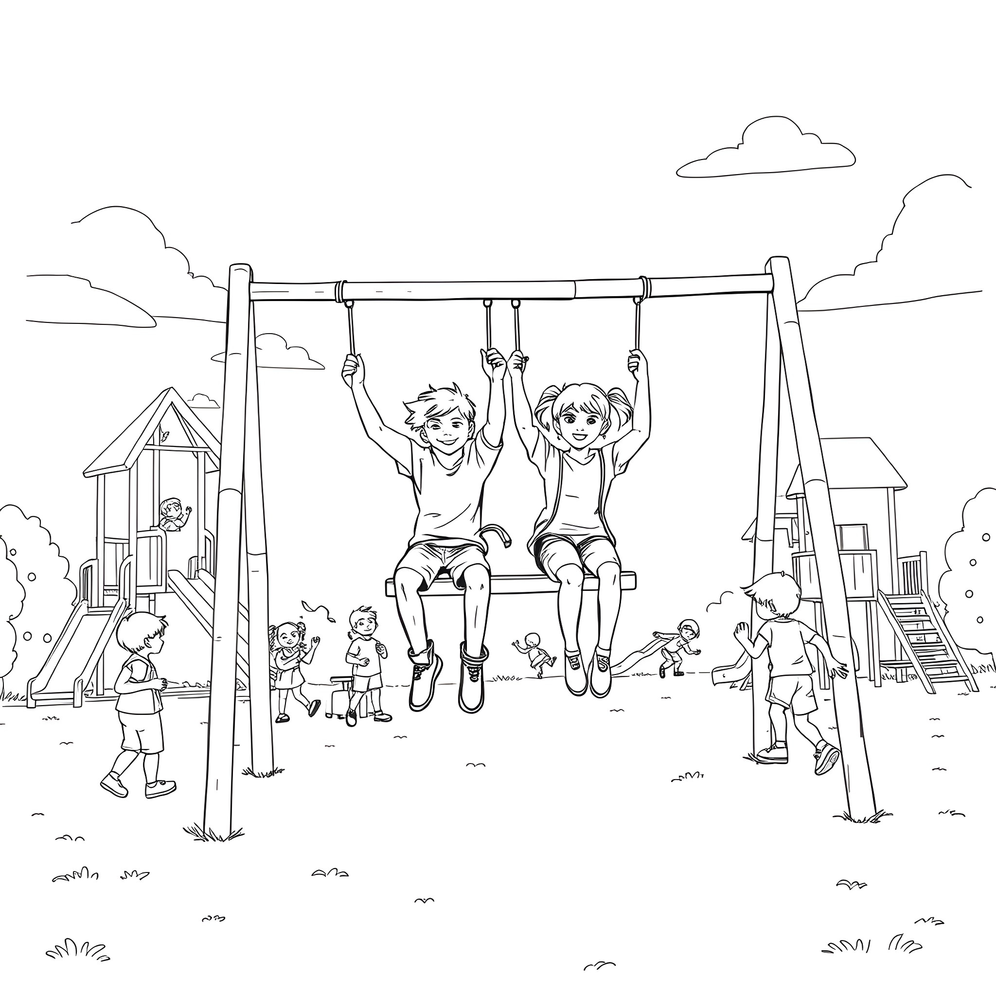 Free Printable Playground Coloring Worksheets Free Printable Playground Coloring Worksheets