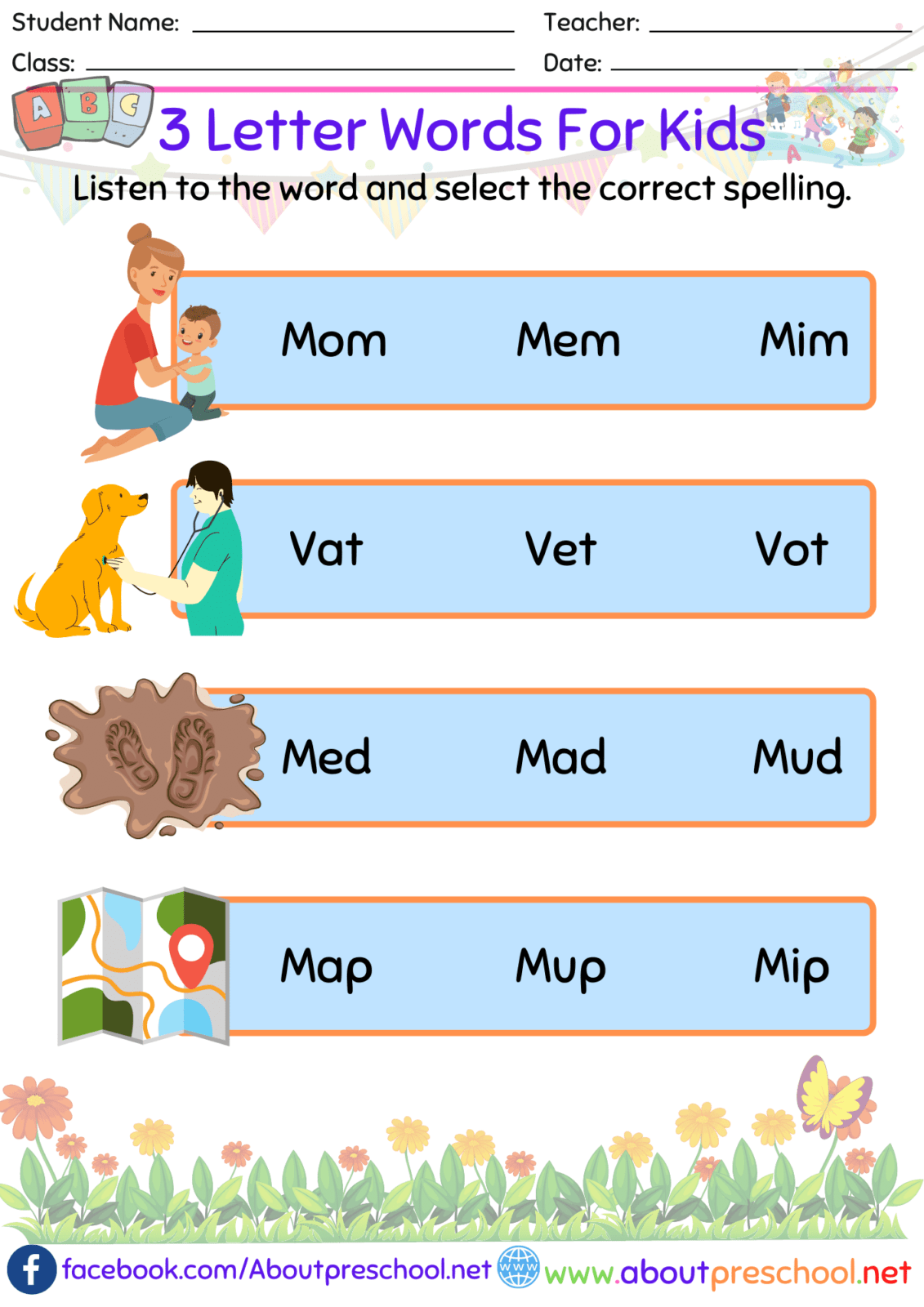 3 Letter Words To Teach Reading Archives Page 2 Of 3 About 
