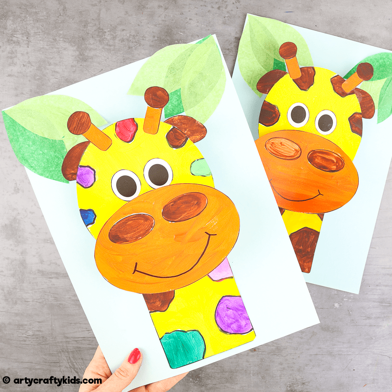 3D Paper Giraffe Craft Arty Crafty Kids
