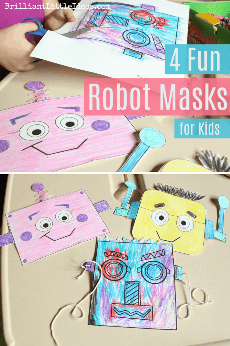 4 Fun Robot Masks For Kids Brilliant Little Ideas