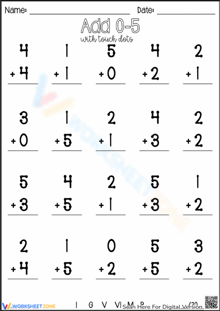 40 Fun U0026 Creative Touch Math Worksheets Worksheets Library