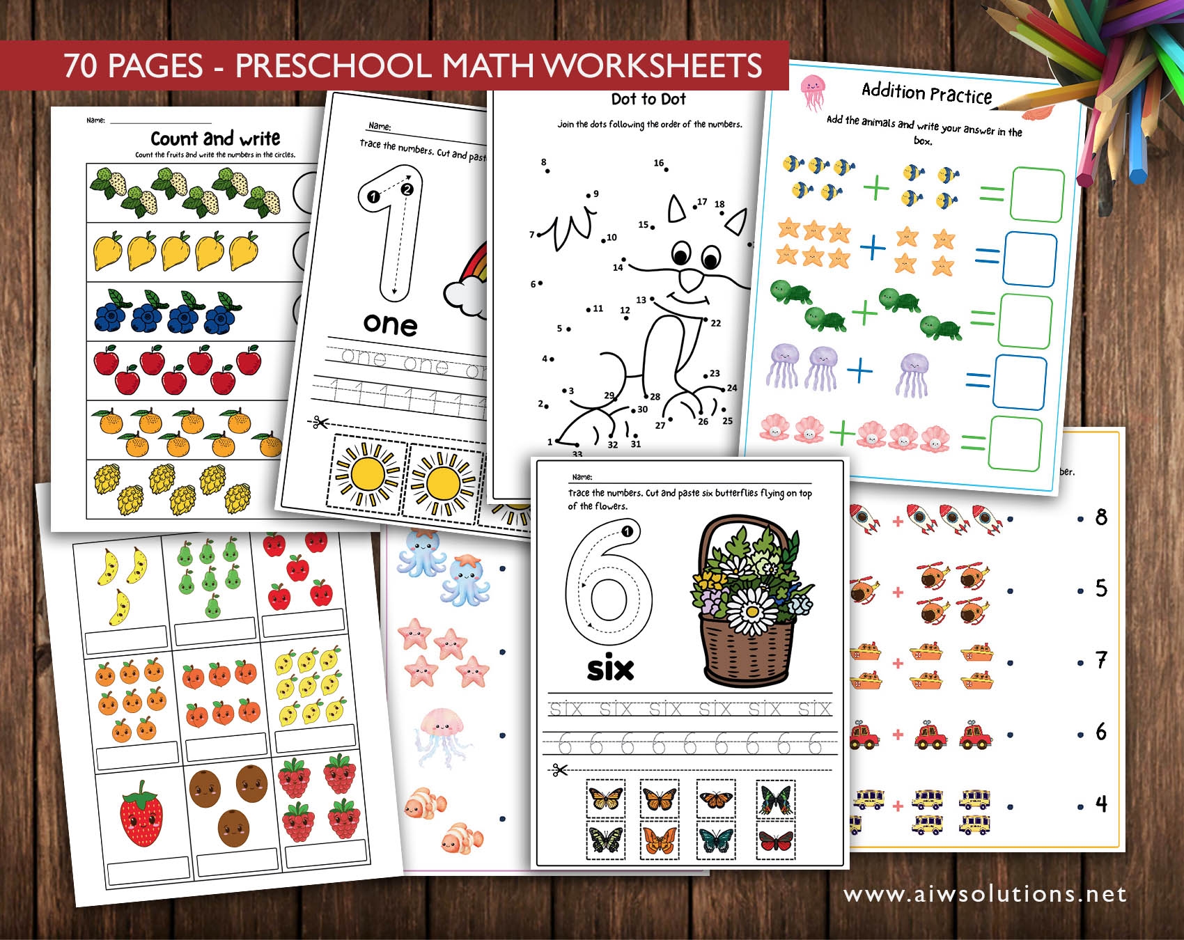 Simple Kindergarten Math Worksheets