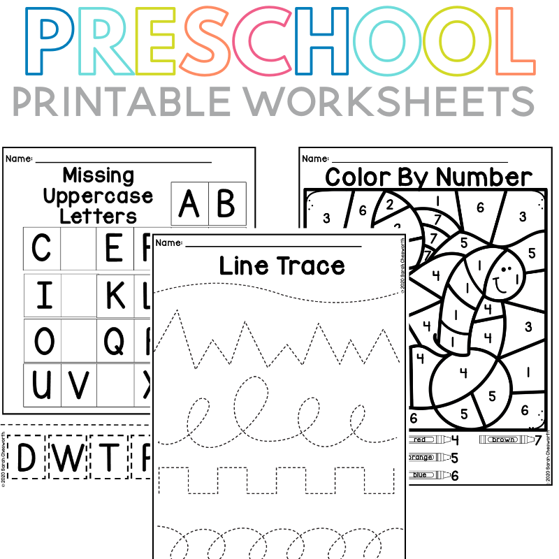 Kindergarten Activities Worksheets Free Download