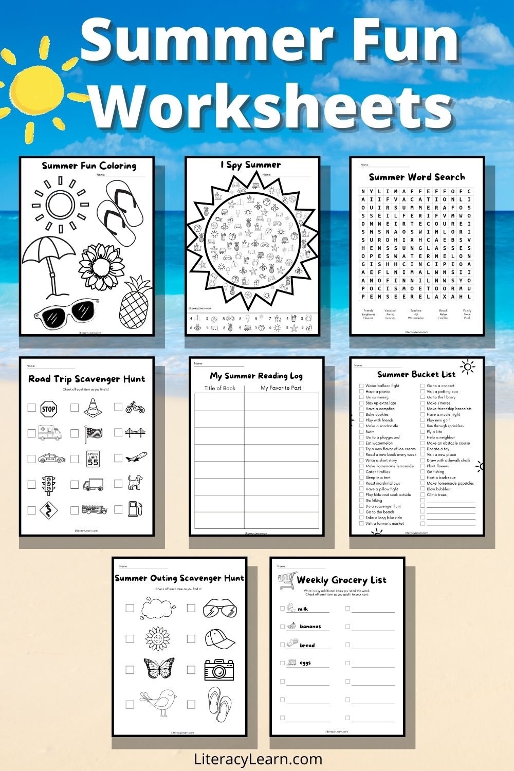 Summer Packets For Preschoolers Printable