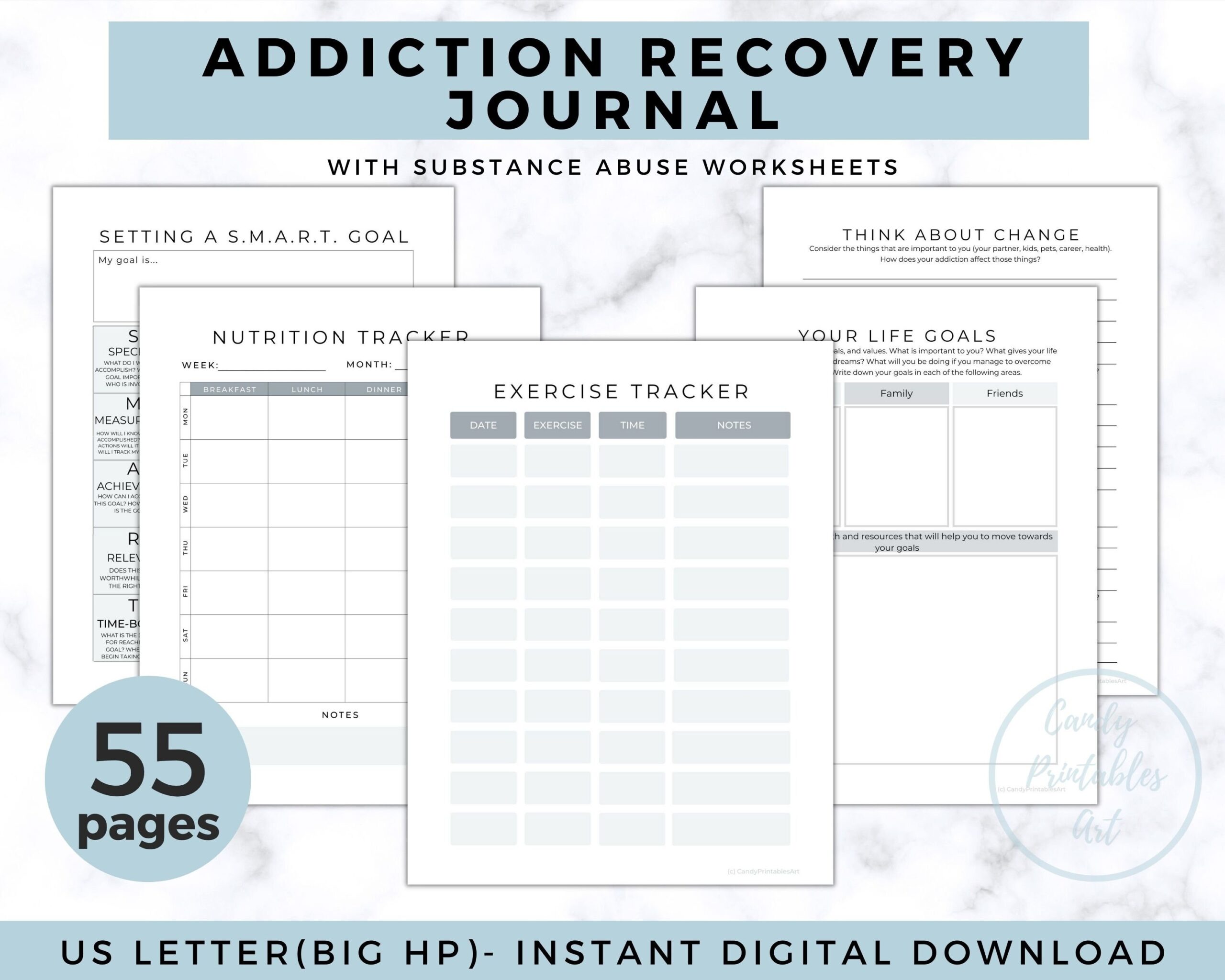 Free Printable Recovery Worksheets