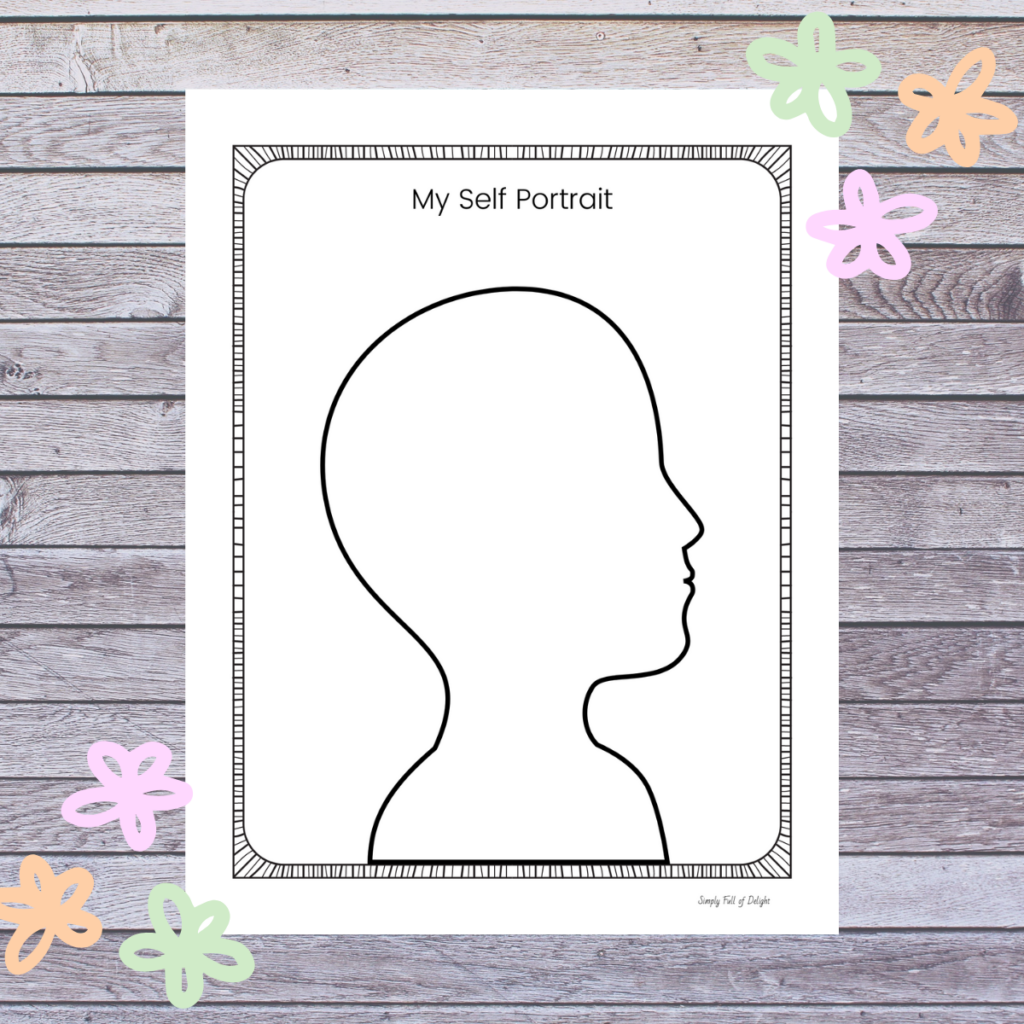 Free Printable Self Portrait Template Preschool