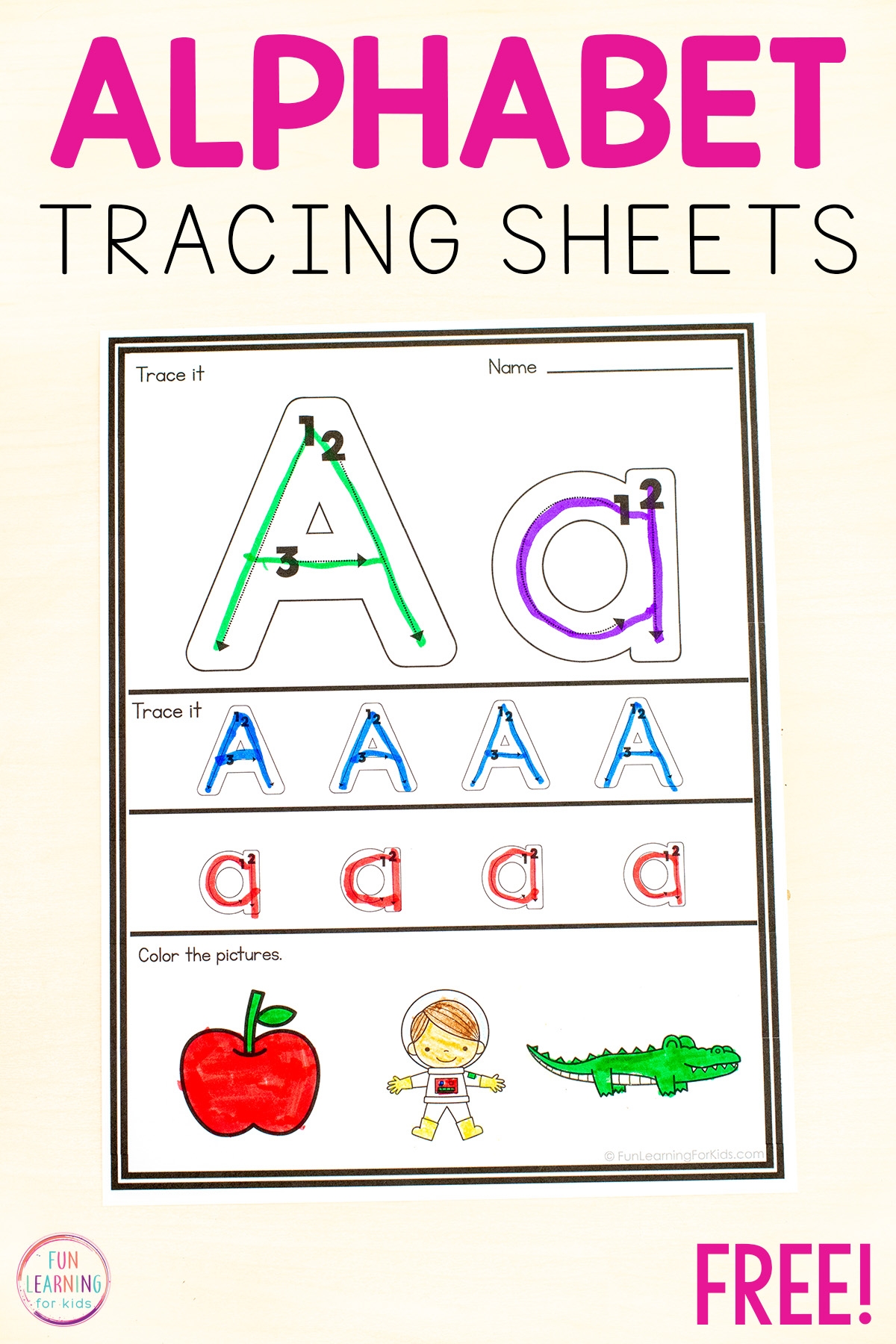 Free Printable Trace Letter Worksheets