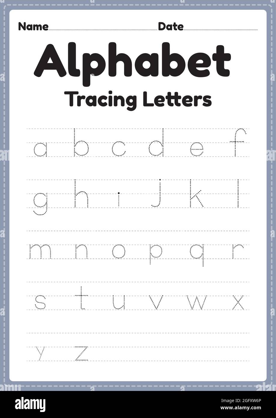 Preschool Tracing Letters Printable