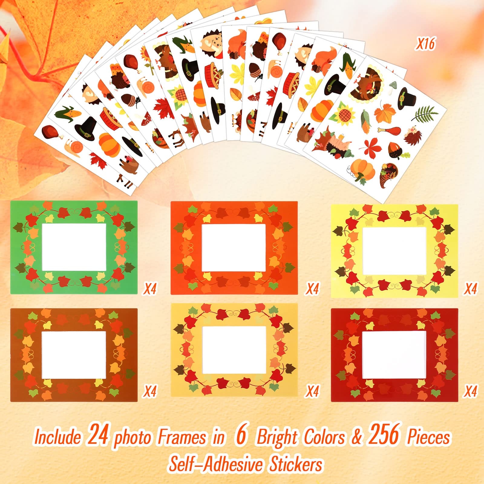 Amazon 24 Pack Fall Picture Photo Frame Craft Kit Pumpkin Turkey Leaf DIY Photo Frame For Kids Autumn Thanksgiving Home Classroom Crafts U0026 Activities Fall Gift Toys U0026 Games Amazon 24 Pack Fall Picture Photo Frame Craft Kit Pumpkin Turkey Leaf DIY Photo Frame For Kids Autumn Thanksgiving Home Classroom Crafts U0026 Activities Fall Gift Toys U0026 Games