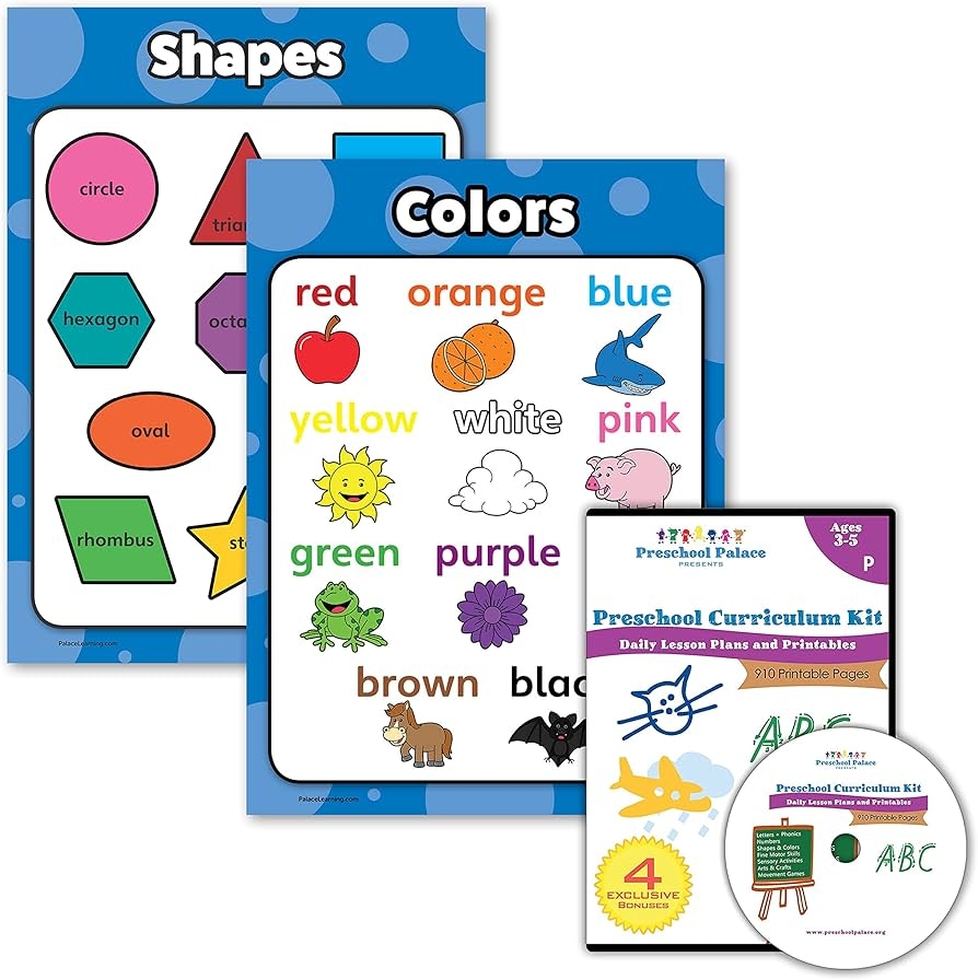 Amazon Palace Learning 3 Pack Preschool Curriculum Kit On 