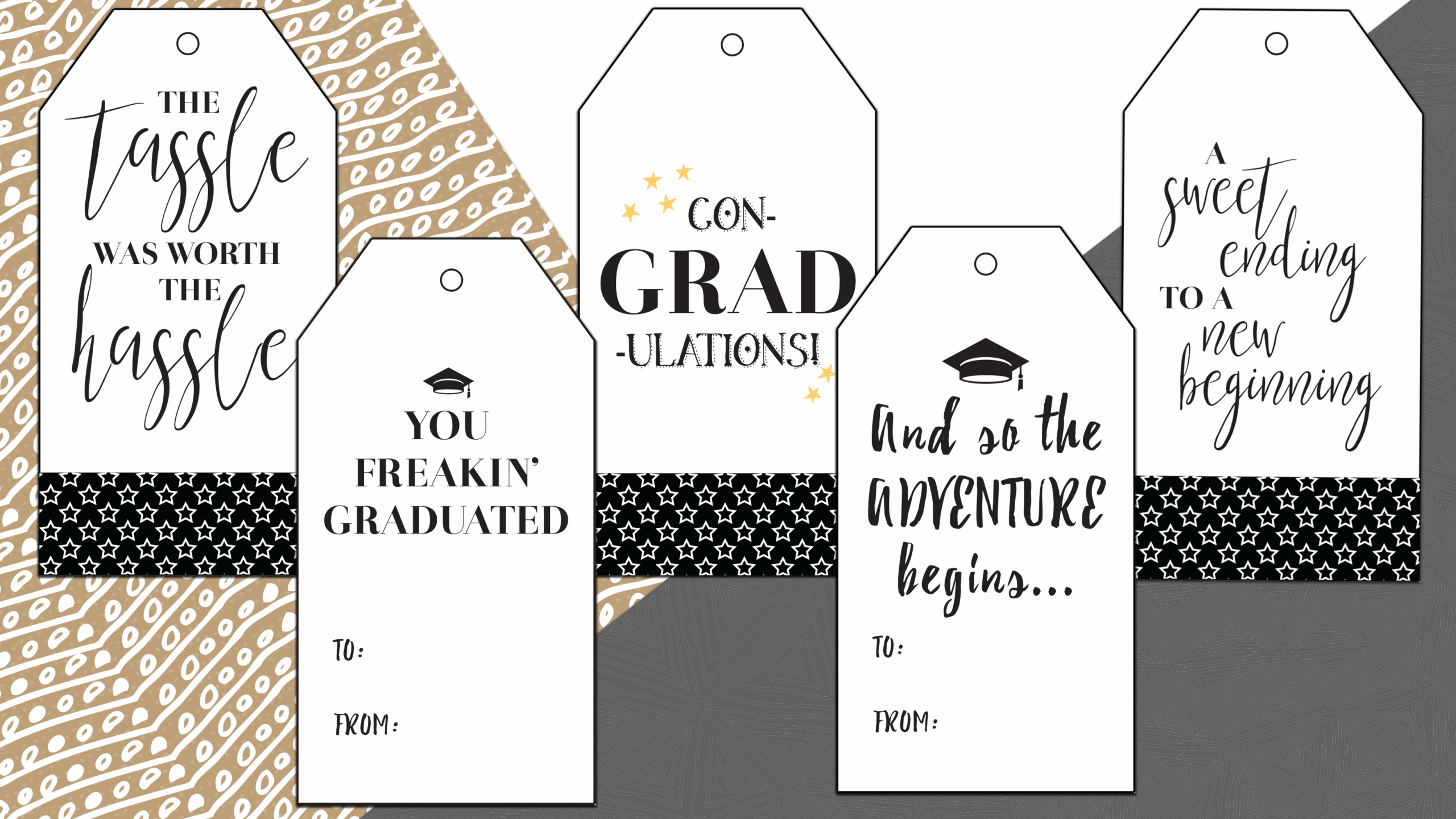 Best Free Printable Graduation Gift Tags By Sophia Lee